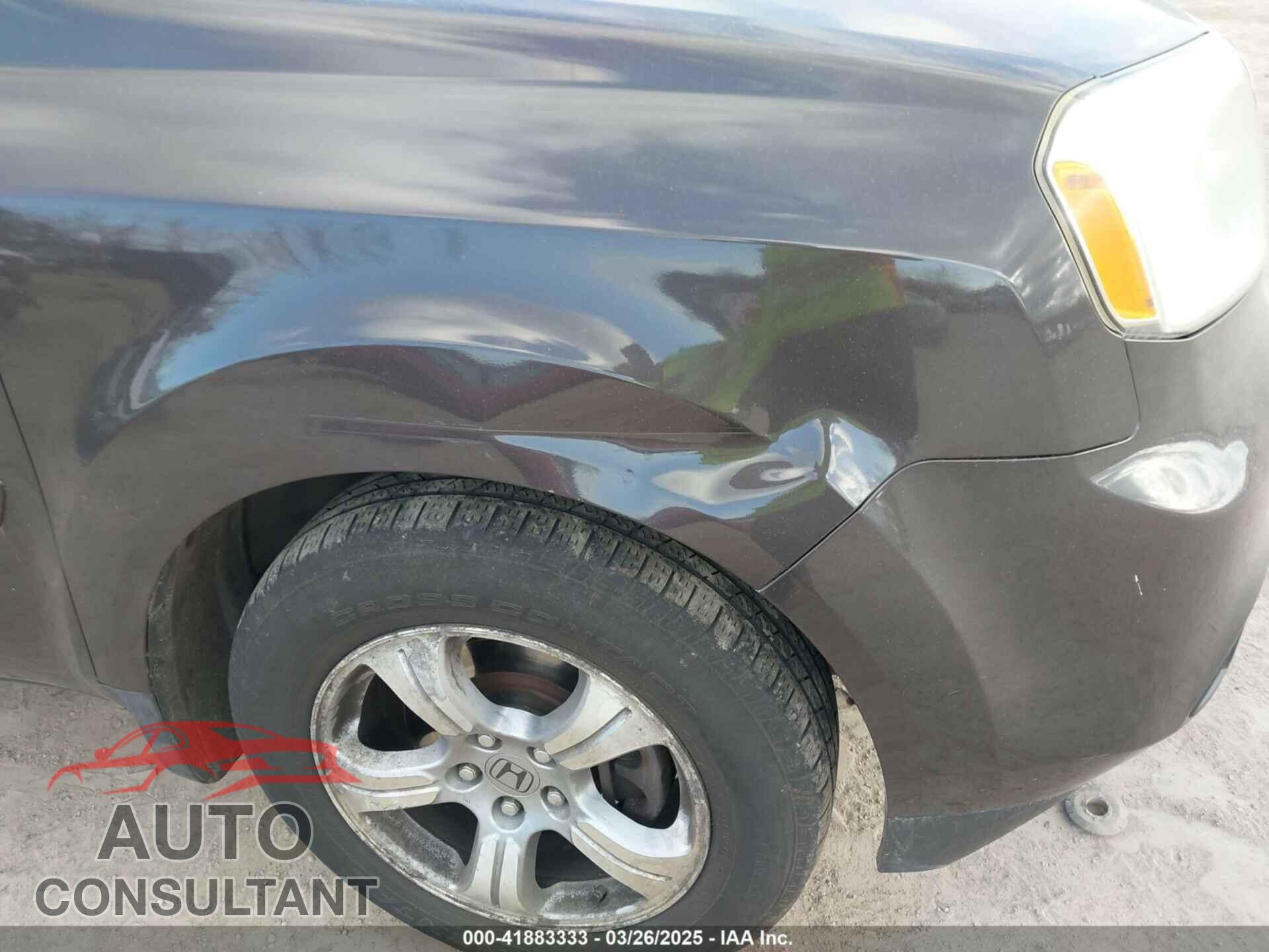 HONDA PILOT 2012 - 5FNYF4H40CB015507