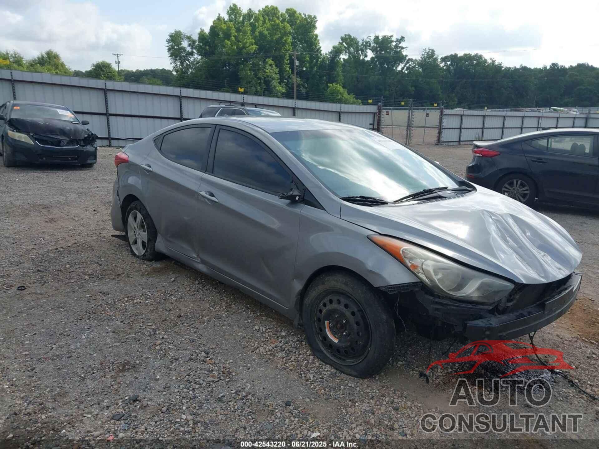 HYUNDAI ELANTRA 2013 - KMHDH4AE9DU929254