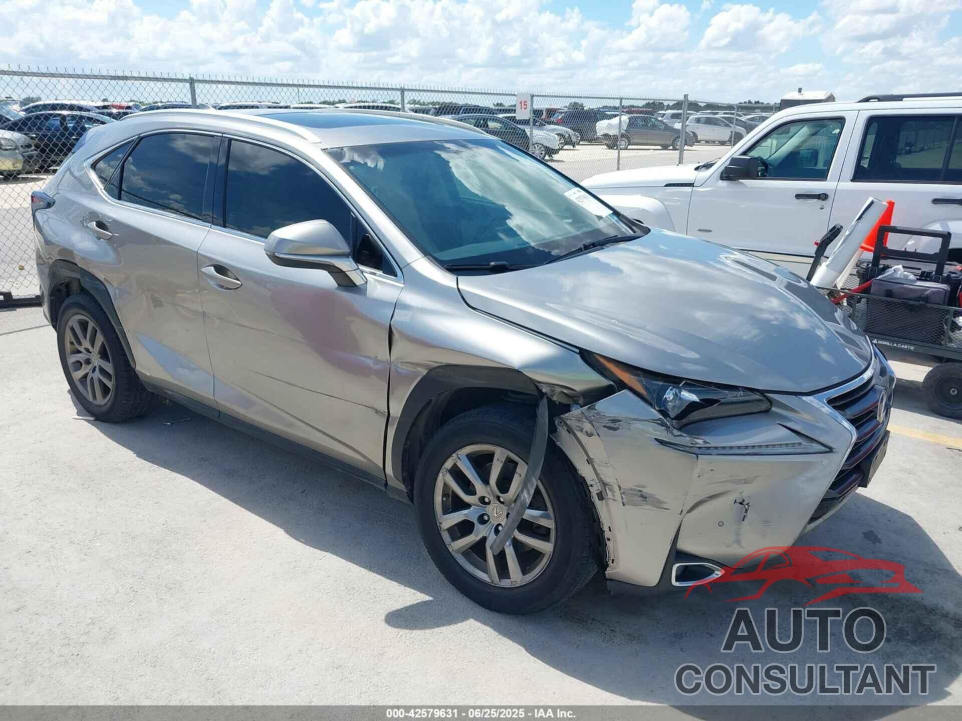LEXUS NX 200T 2015 - JTJYARBZ7F2006629
