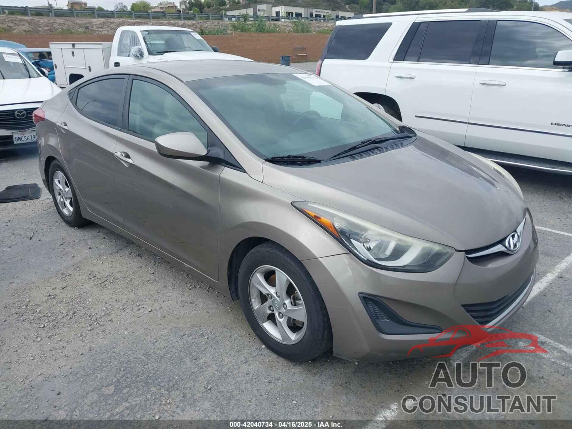 HYUNDAI ELANTRA 2014 - 5NPDH4AEXEH514427