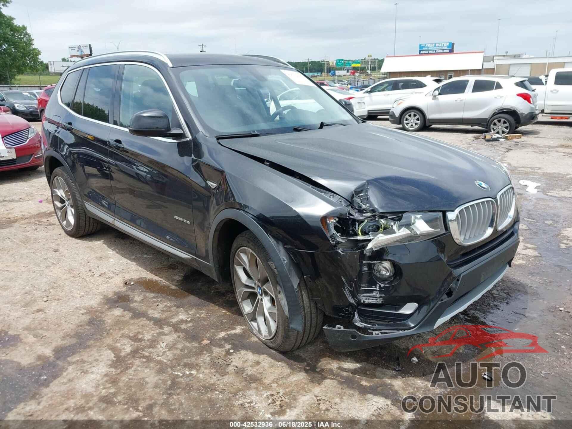BMW X3 2016 - 5UXWZ7C51G0T43215