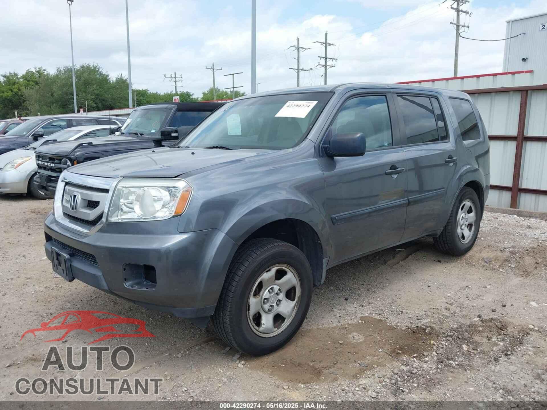 HONDA PILOT 2011 - 5FNYF4H28BB029720