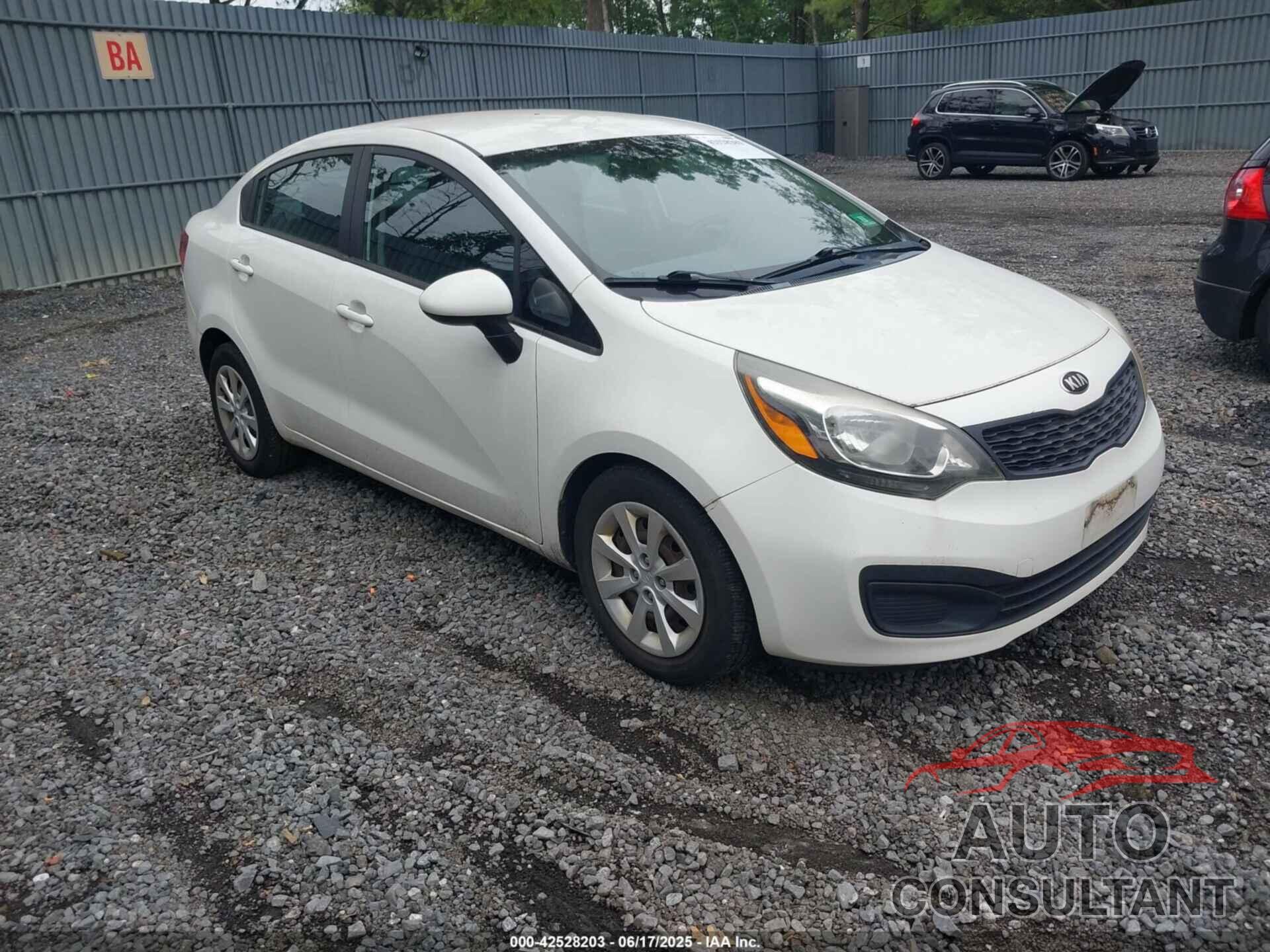 KIA RIO 2013 - KNADM4A3XD6209929