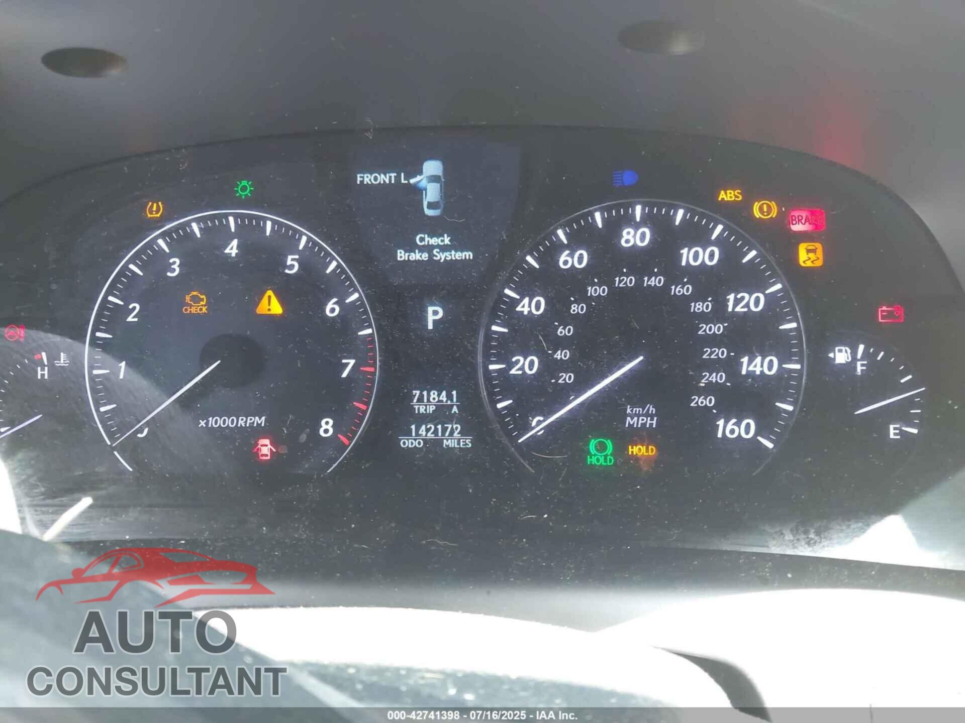 LEXUS LS 460 2011 - JTHBL5EF8B5104413