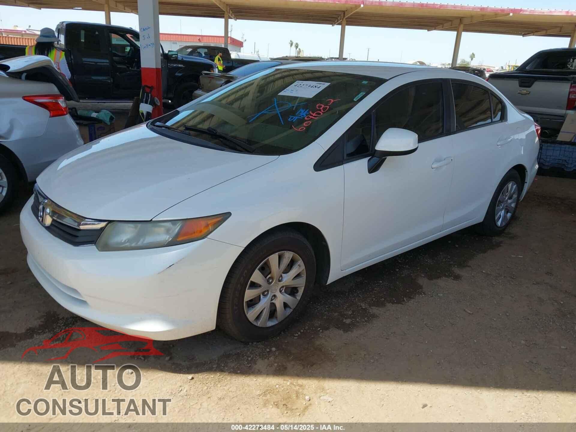 HONDA CIVIC 2012 - 2HGFB2F5XCH609682