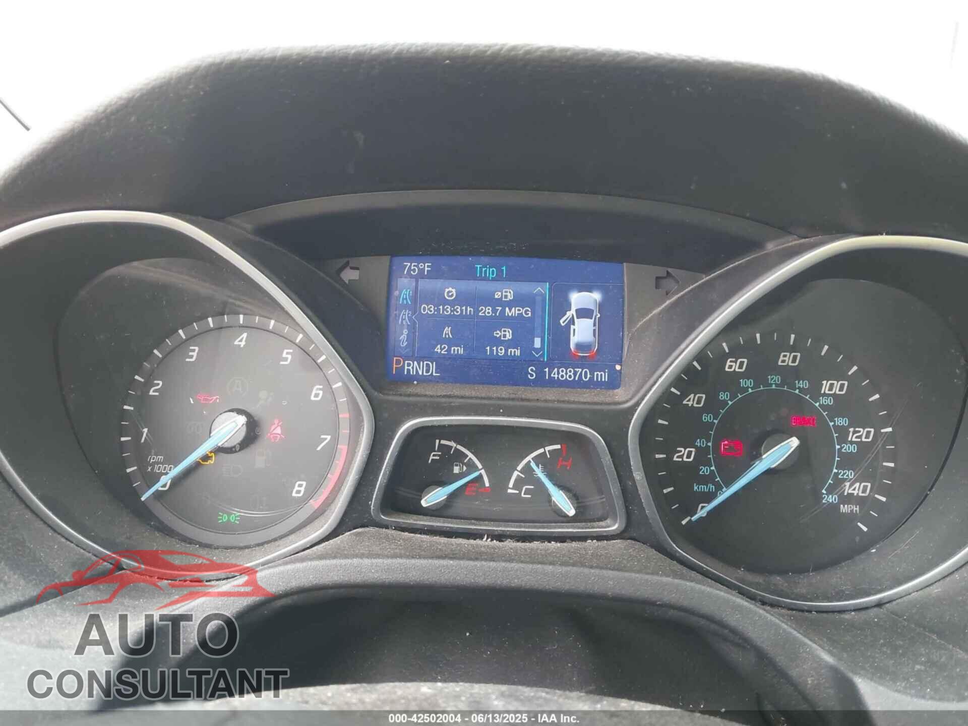 FORD FOCUS 2013 - 1FADP3F21DL121945