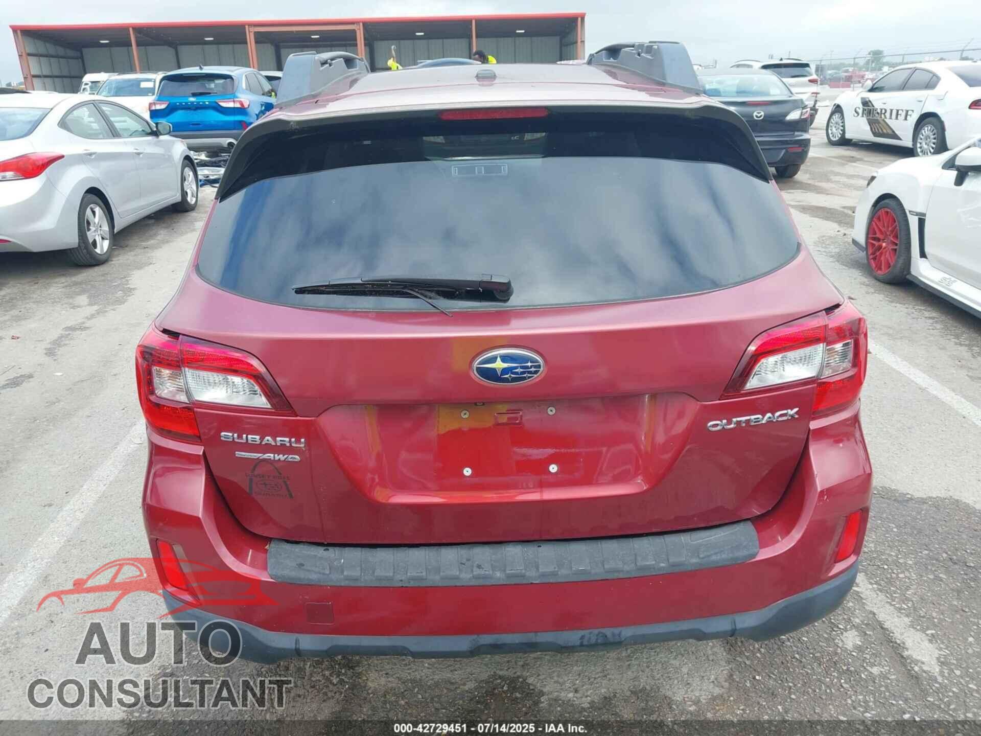 SUBARU OUTBACK 2015 - 4S4BSBLC8F3324840