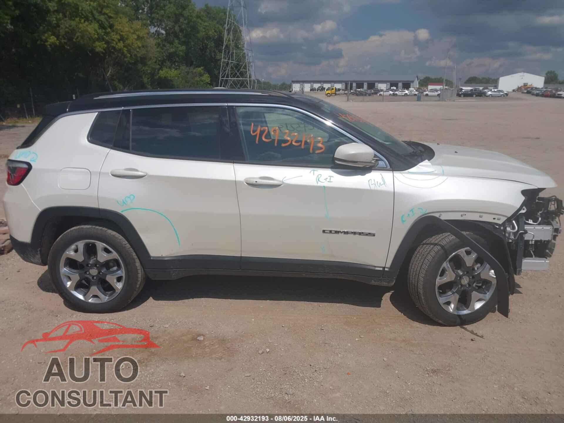 JEEP NEW COMPASS 2017 - 3C4NJDCBXHT628234