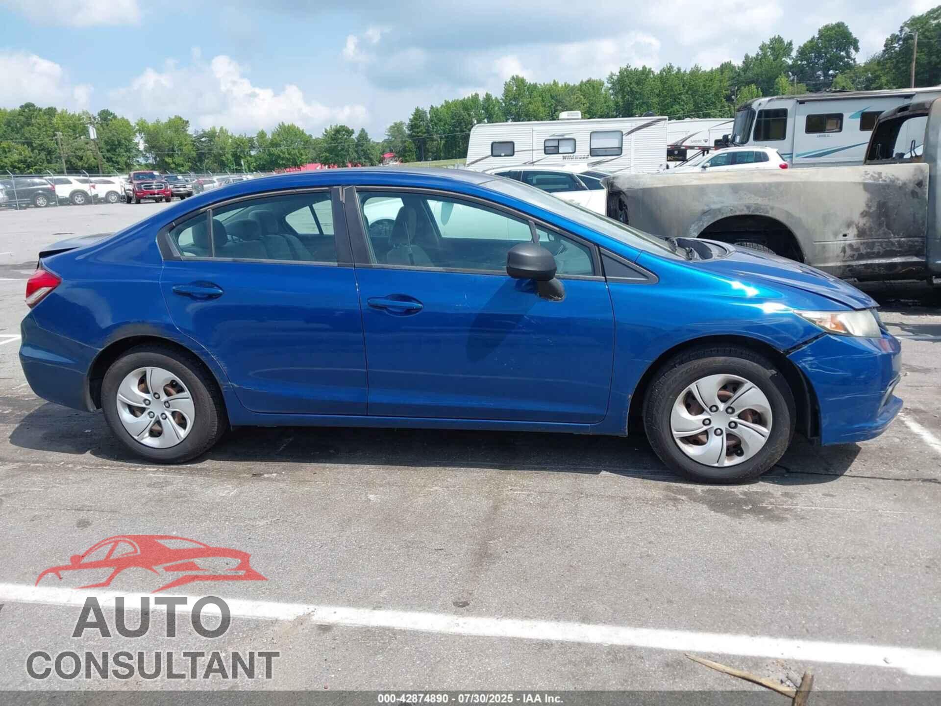 HONDA CIVIC 2013 - 19XFB2F50DE200716