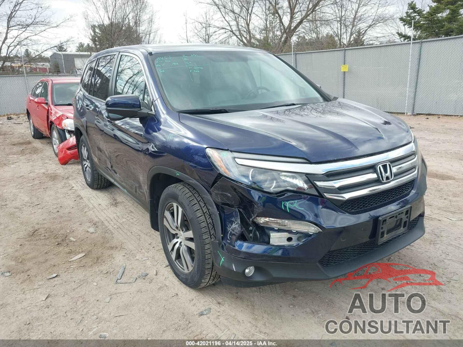 HONDA PILOT 2016 - 5FNYF6H51GB057484