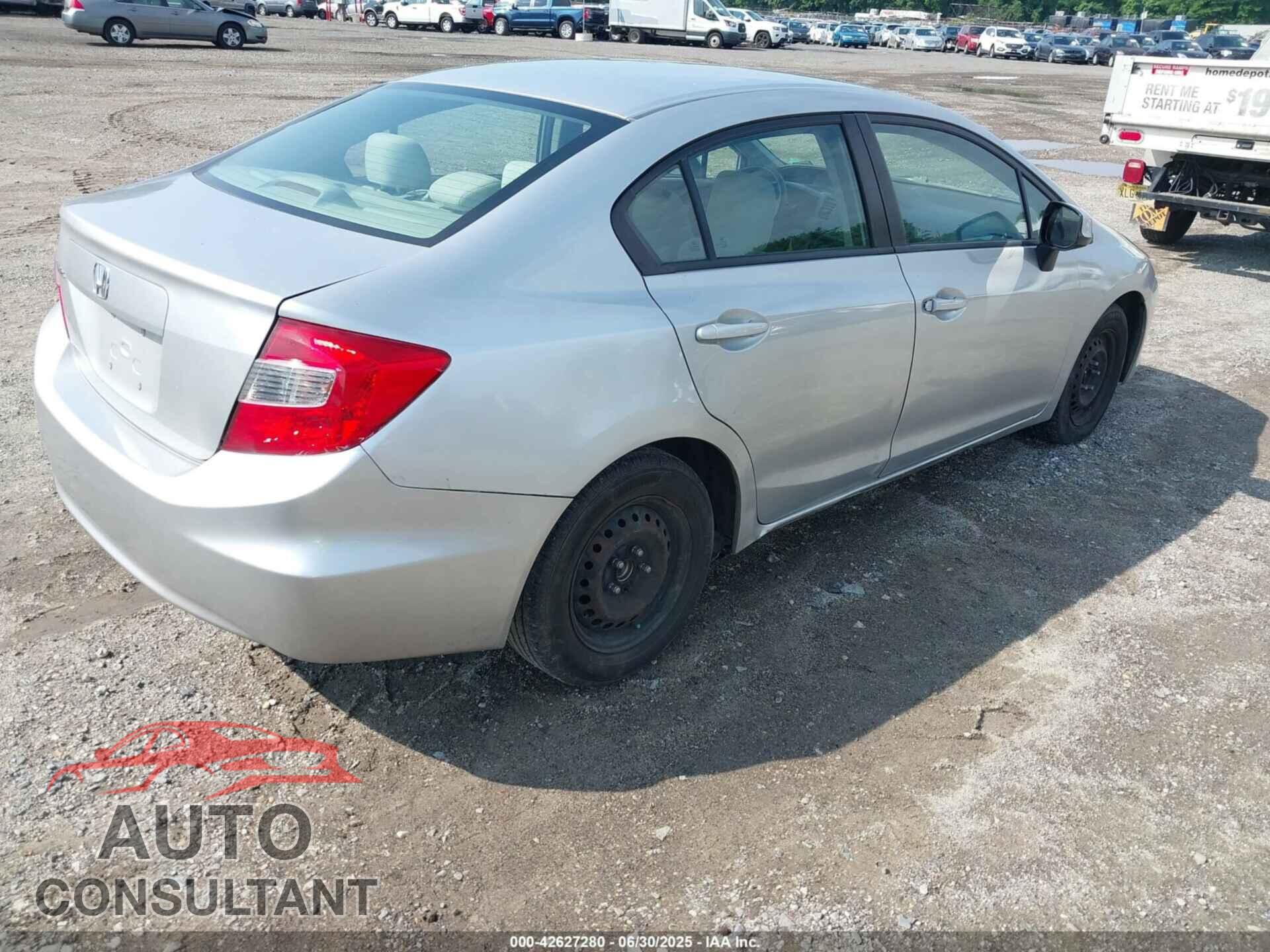HONDA CIVIC 2012 - 19XFB2F58CE320231
