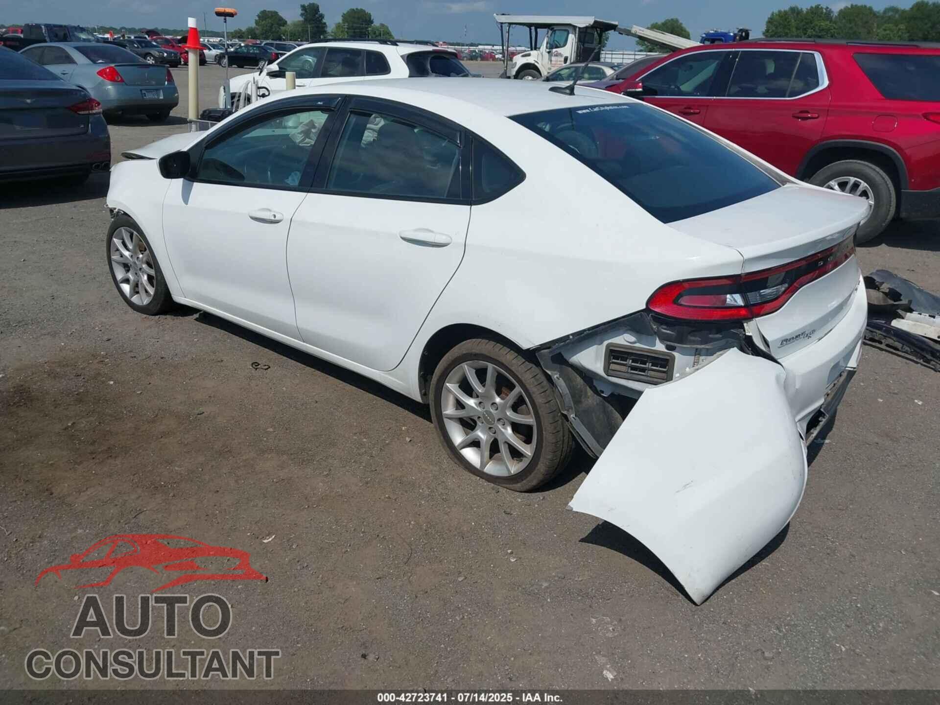 DODGE DART 2013 - 1C3CDFBA7DD176301
