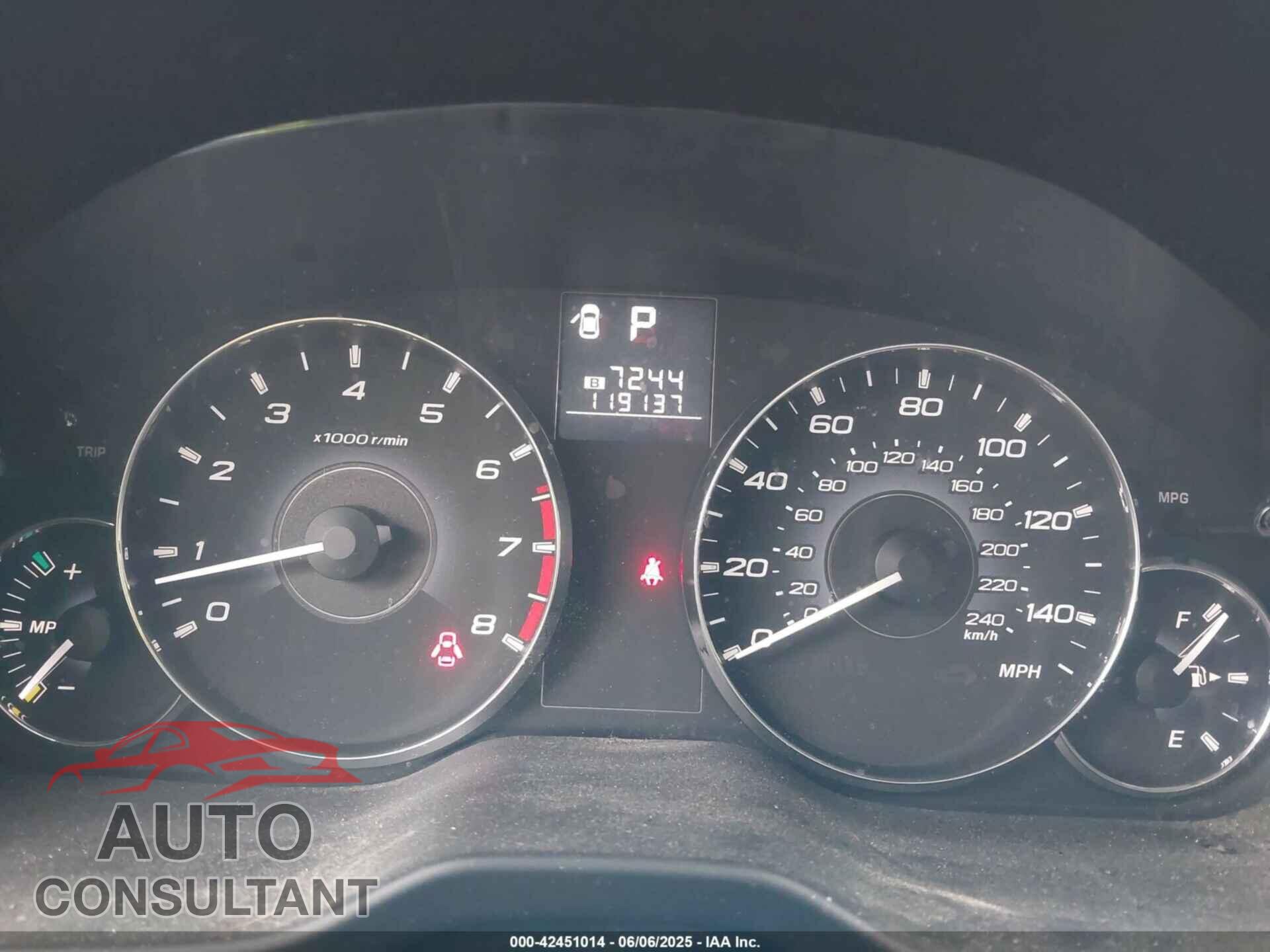 SUBARU OUTBACK 2011 - 4S4BRBGC2B3313400