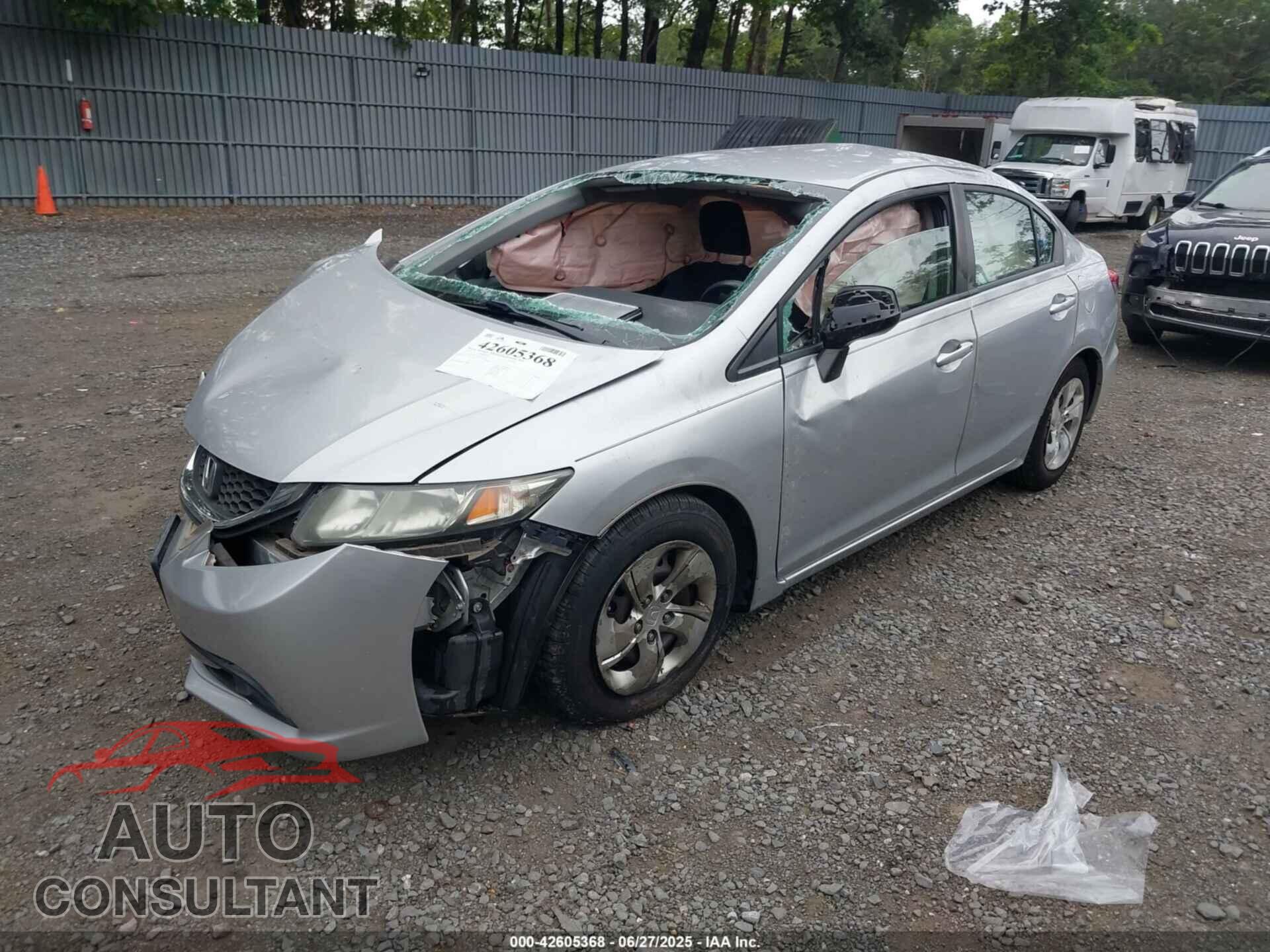 HONDA CIVIC 2013 - 19XFB2F56DE217522