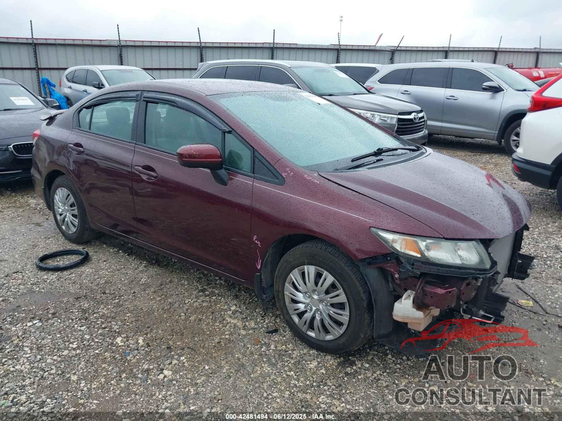 HONDA CIVIC 2014 - 19XFB2F54EE009446