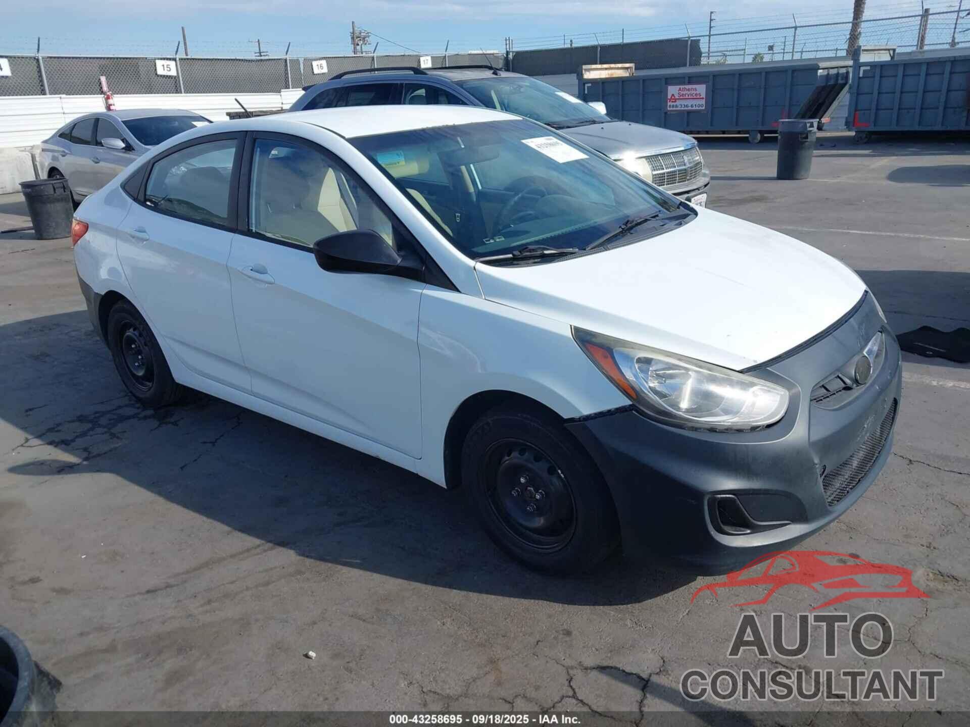 HYUNDAI ACCENT 2013 - KMHCT4AE3DU540474