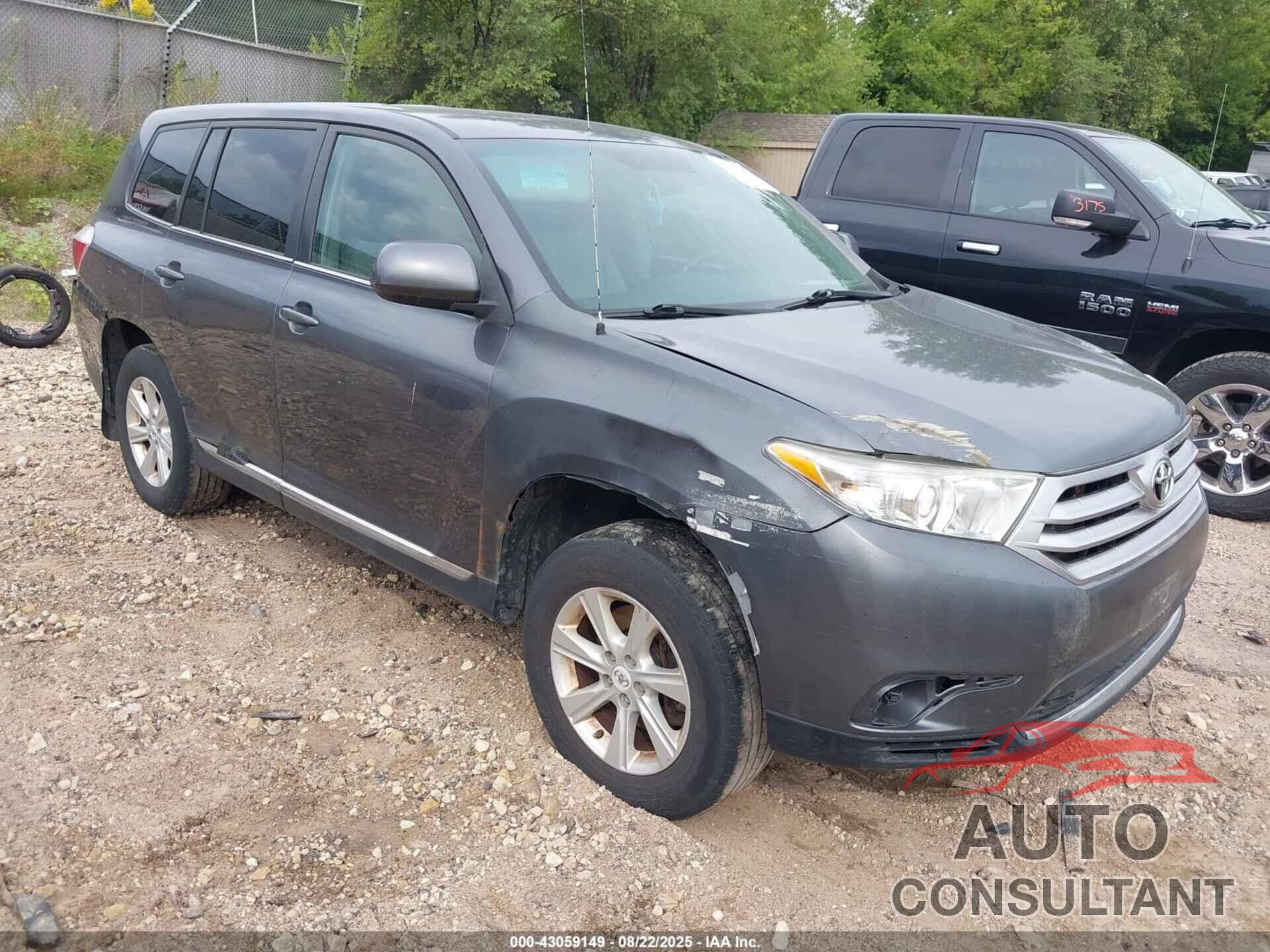 TOYOTA HIGHLANDER 2011 - 5TDBK3EH3BS069137