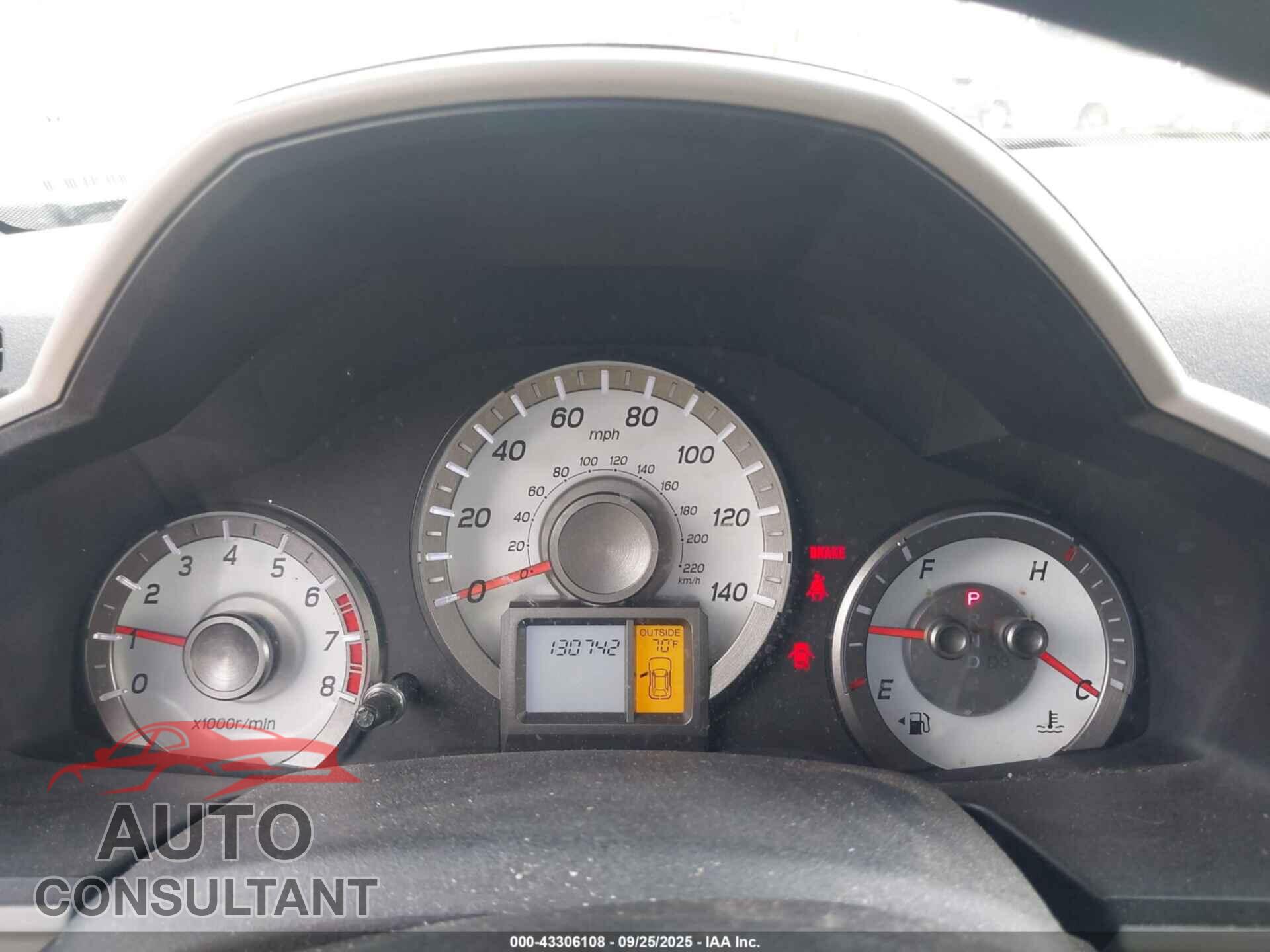HONDA PILOT 2012 - 5FNYF4H44CB001044