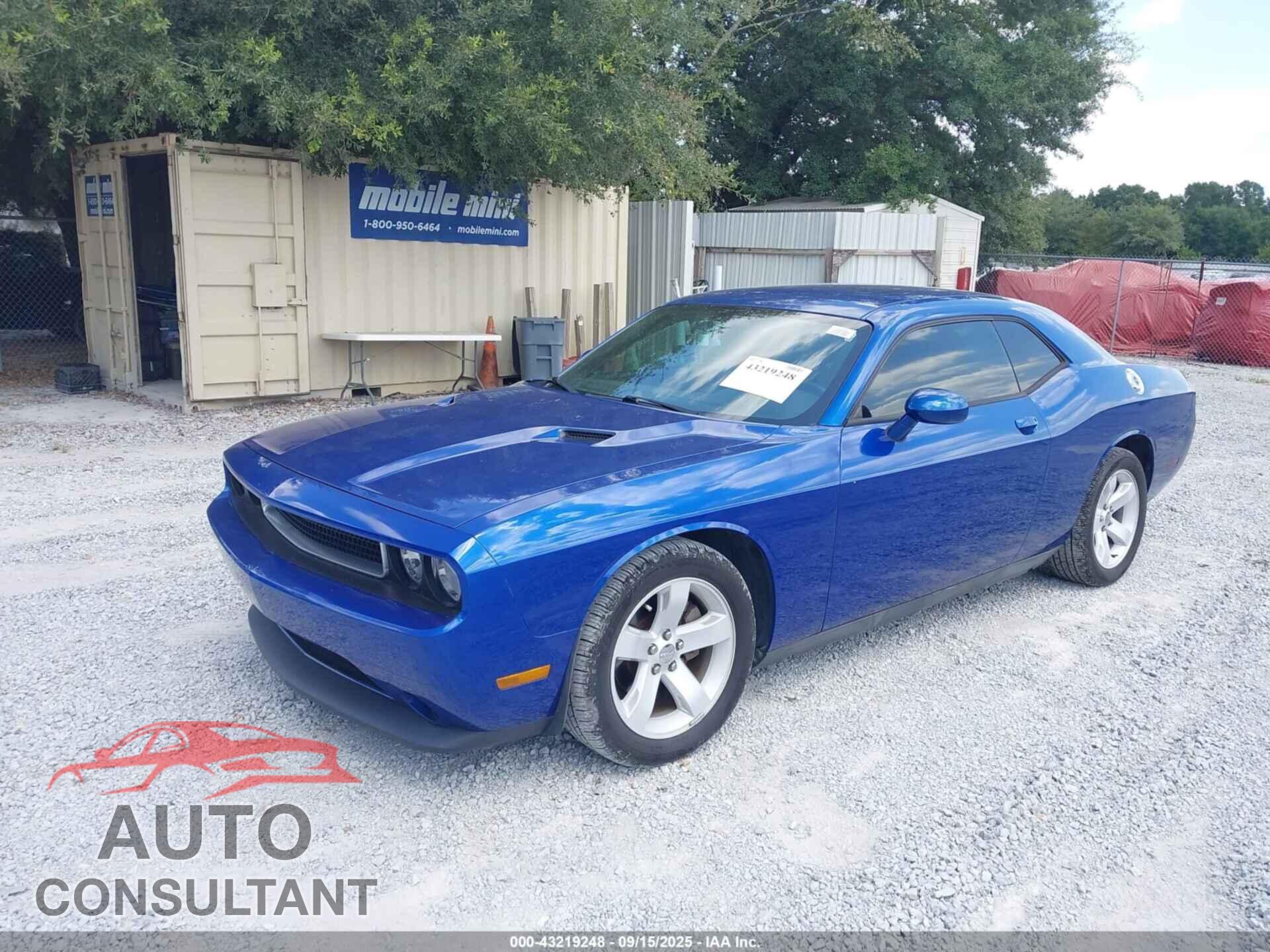 DODGE CHALLENGER 2012 - 2C3CDYAG0CH238835