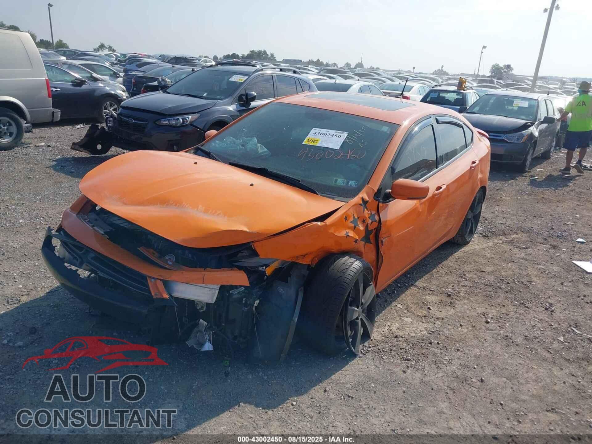 DODGE DART 2014 - 1C3CDFEB0ED678136