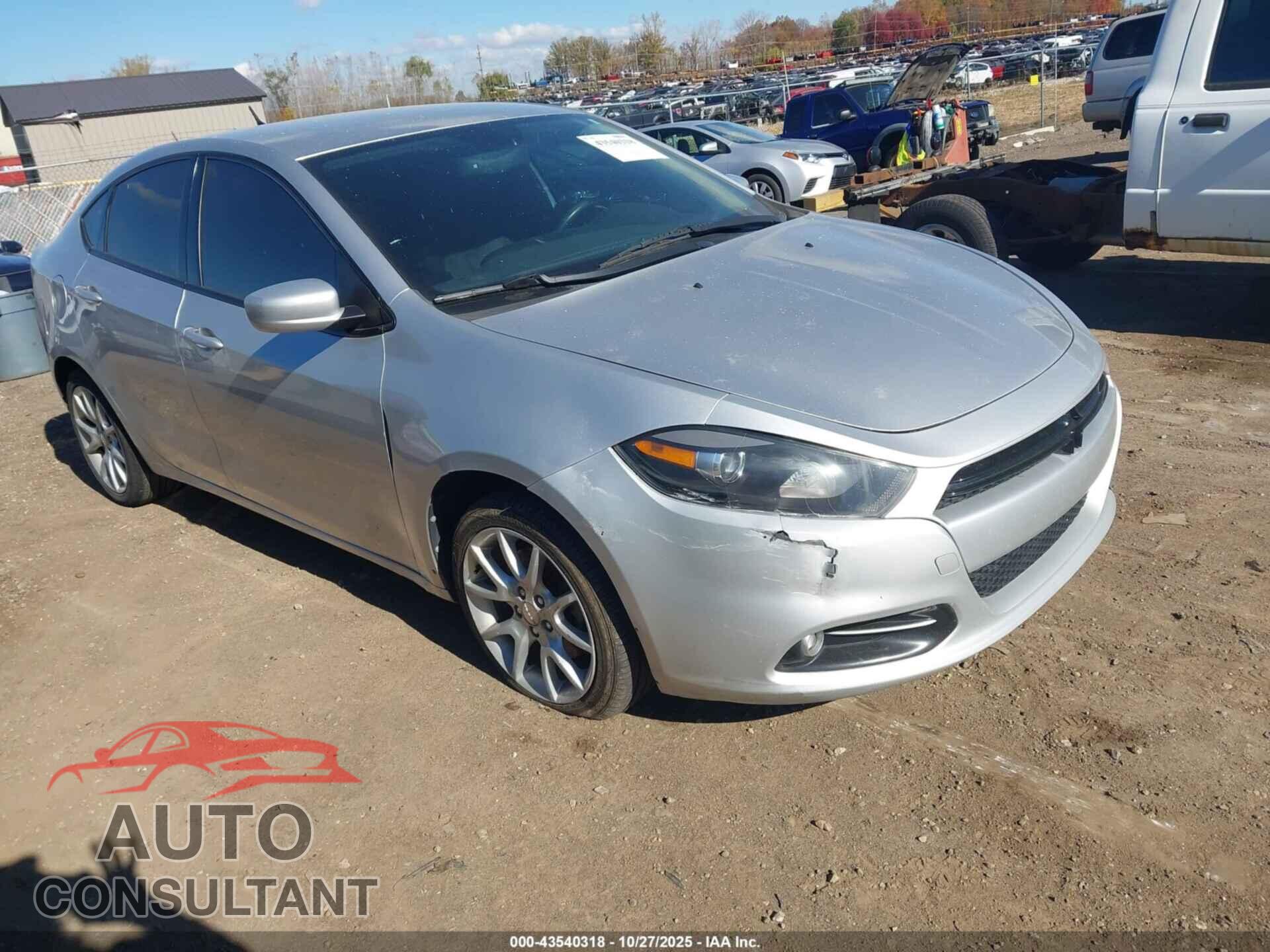 DODGE DART 2013 - 1C3CDFBA3DD291610