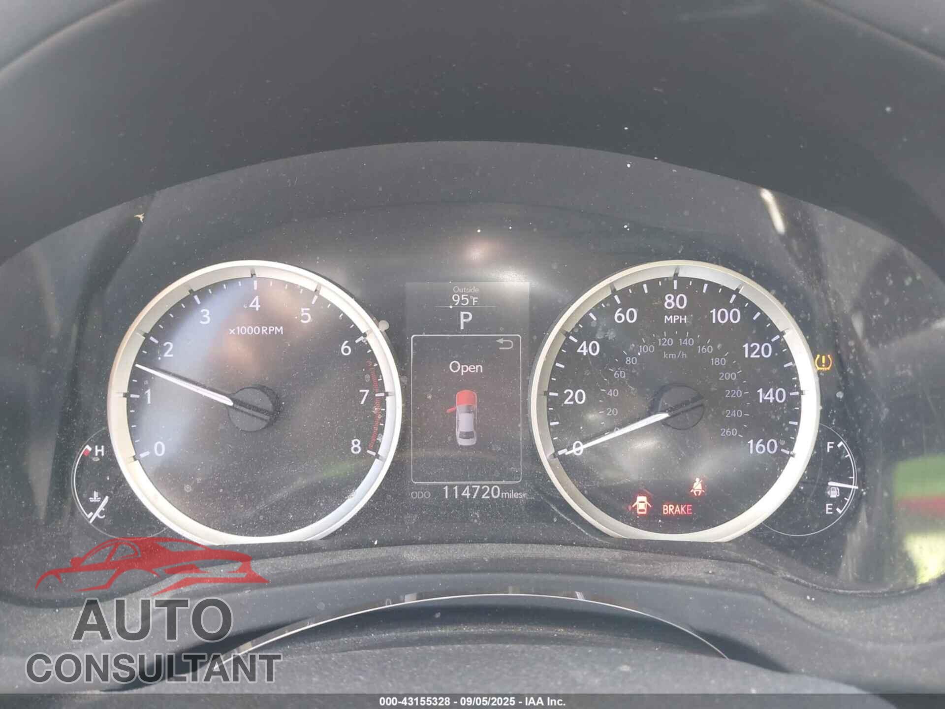LEXUS IS 250 2015 - JTHBF1D2XF5080930