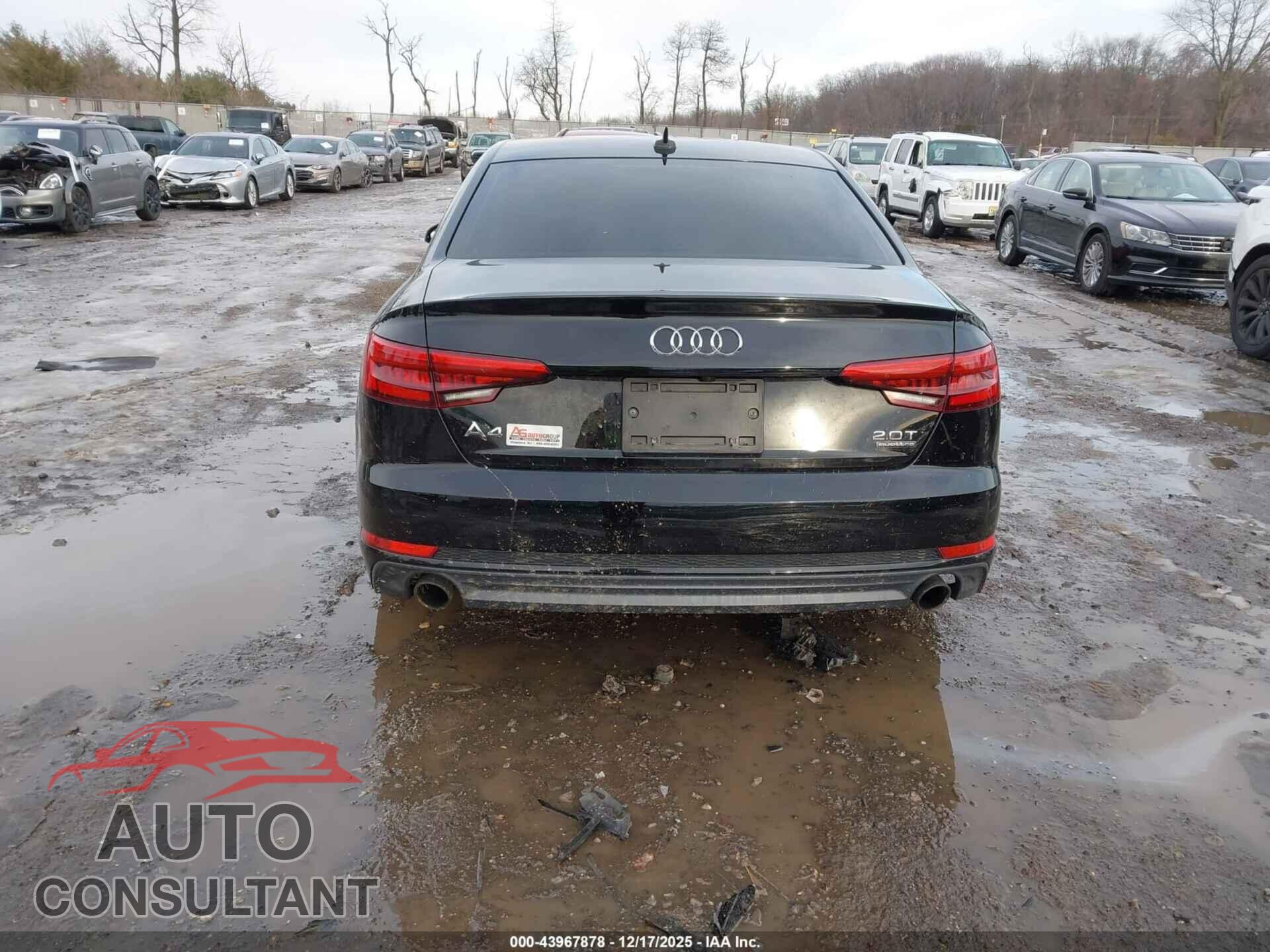AUDI A4 2017 - WAUDNAF44HN053427