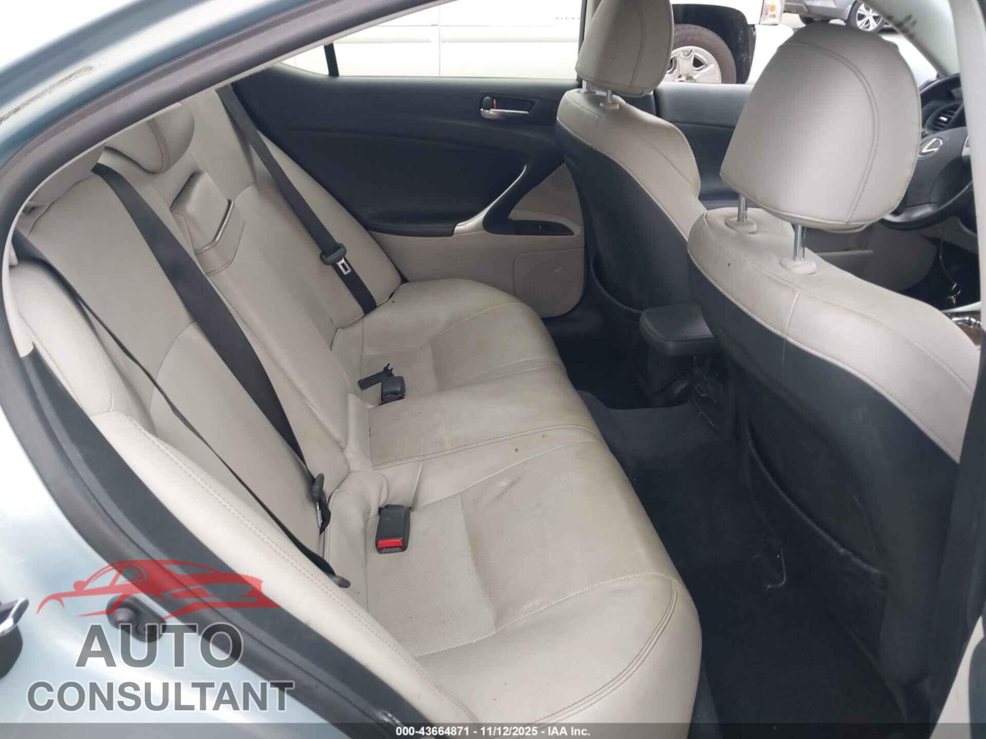 LEXUS IS 250 2012 - JTHBF5C29C5162300