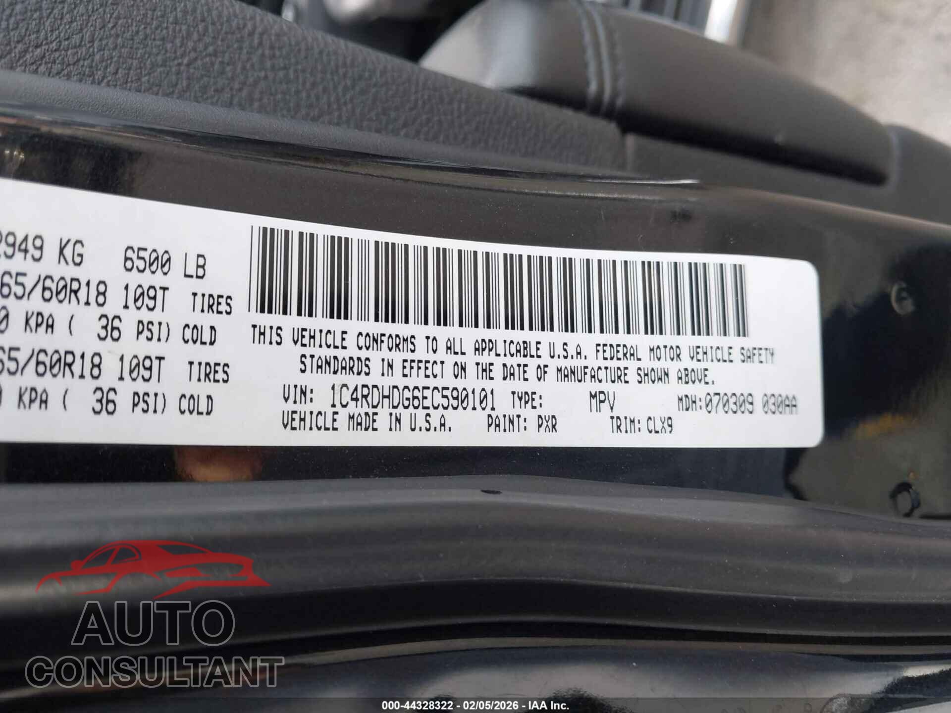 DODGE DURANGO 2014 - 1C4RDHDG6EC590101
