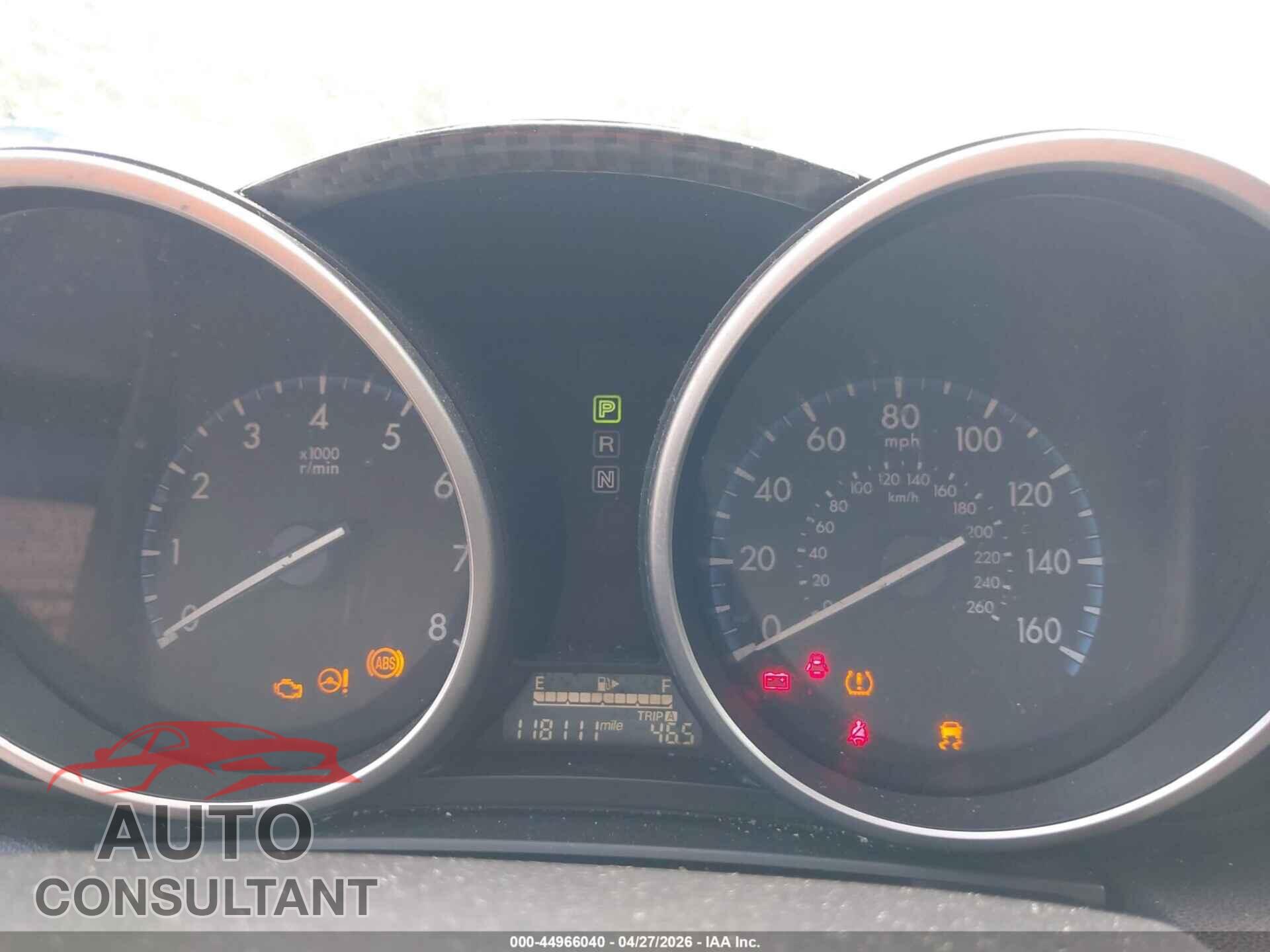 MAZDA MAZDA3 2012 - JM1BL1V87C1663259