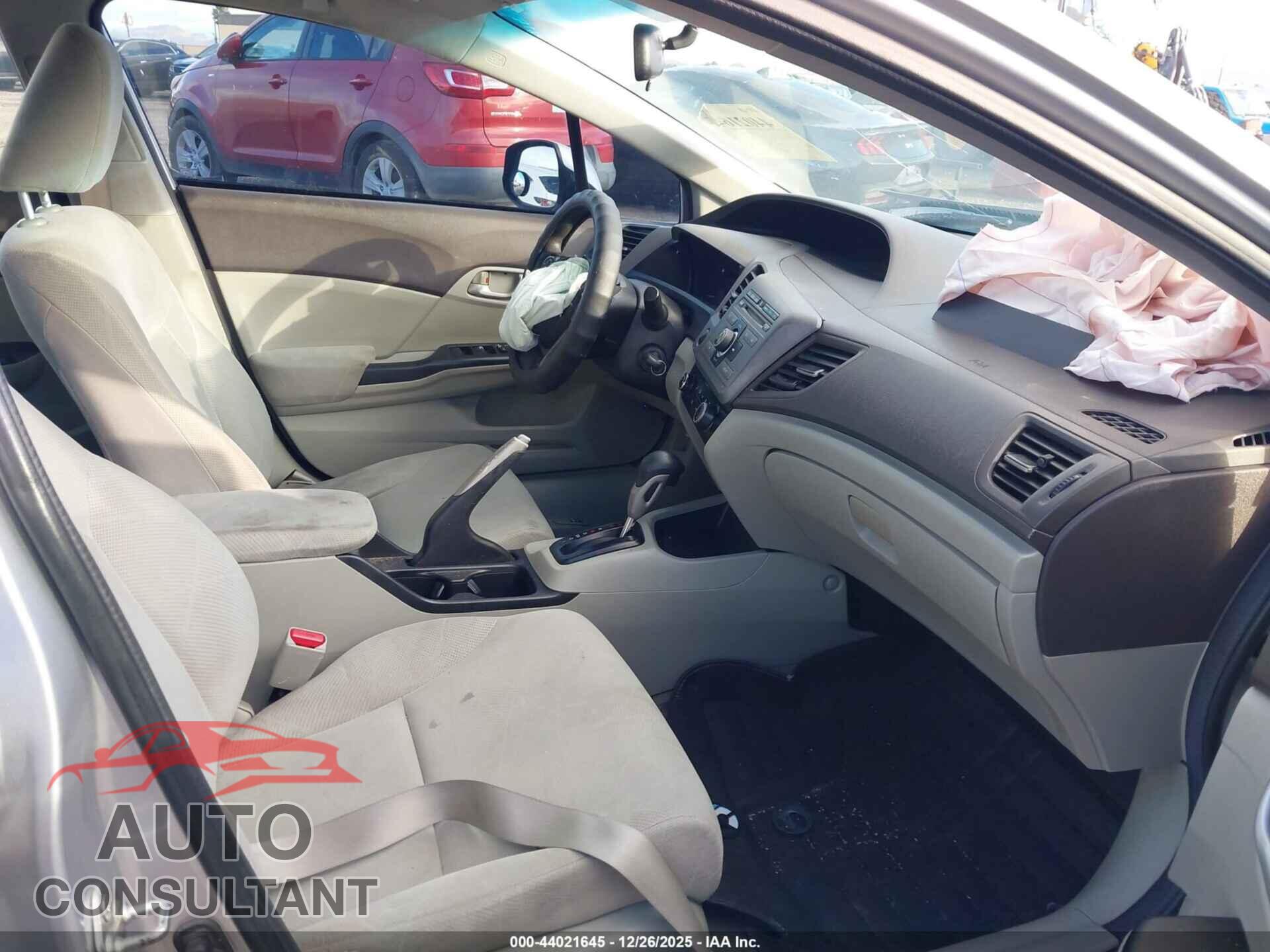 HONDA CIVIC 2012 - 19XFB2F5XCE361508