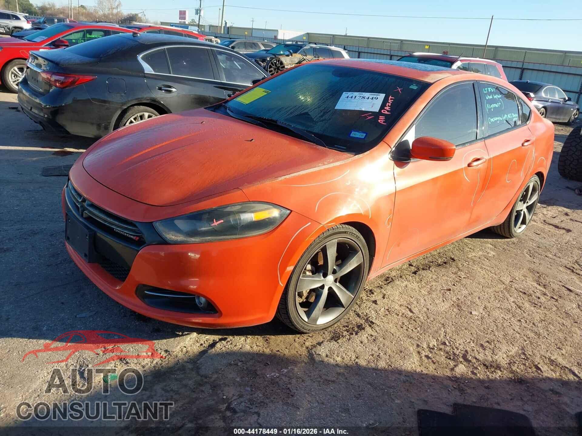DODGE DART 2015 - 1C3CDFEB1FD276725