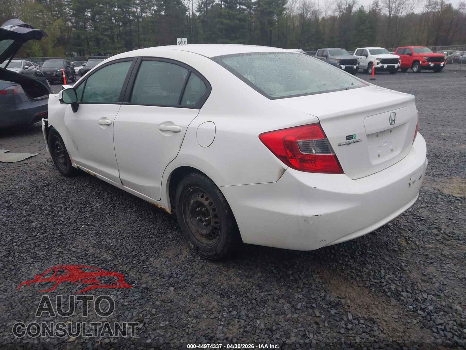 HONDA CIVIC 2012 - 2HGFB2F54CH595052