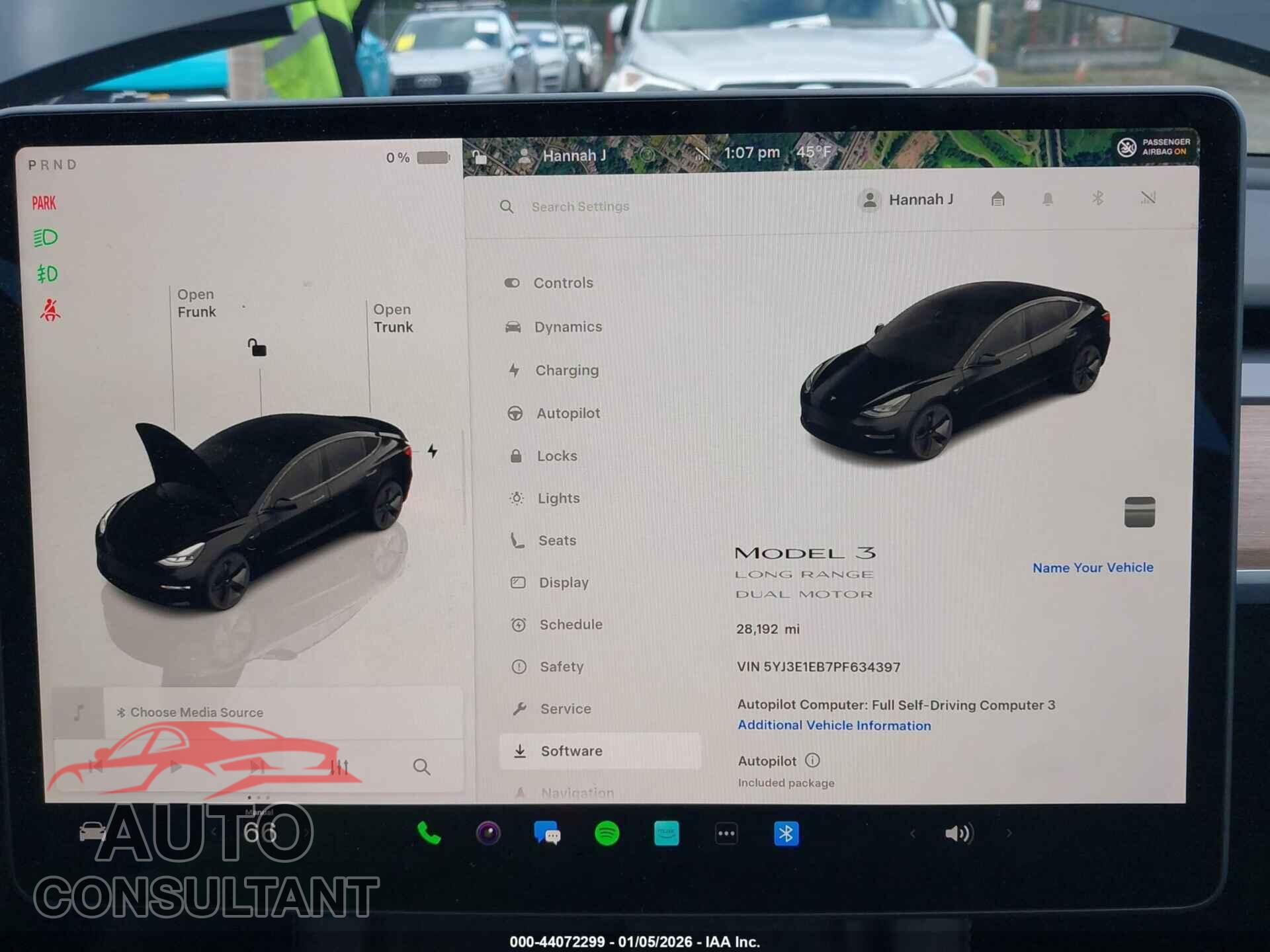 TESLA MODEL 3 2023 - 5YJ3E1EB7PF634397