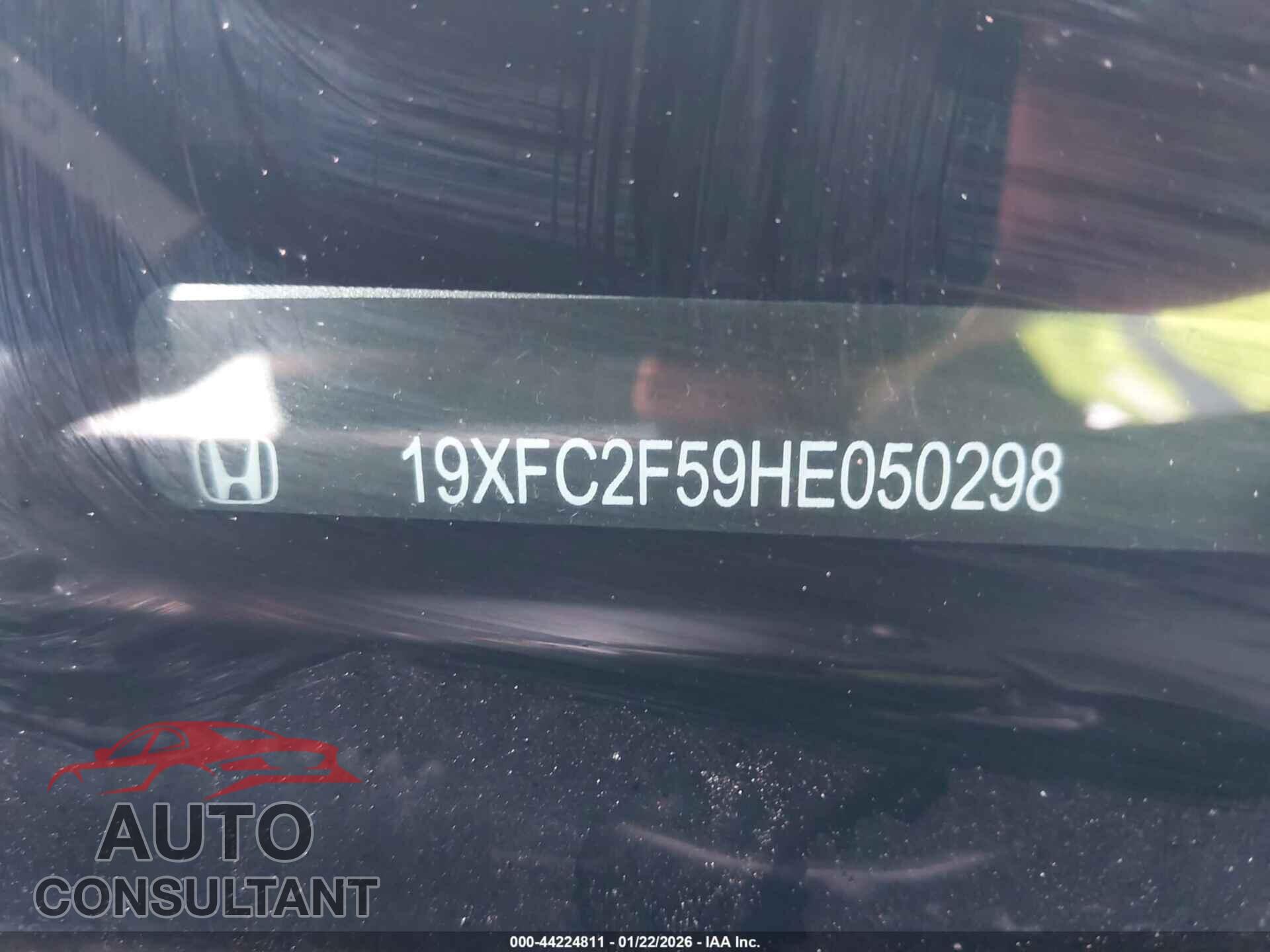 HONDA CIVIC 2017 - 19XFC2F59HE050298