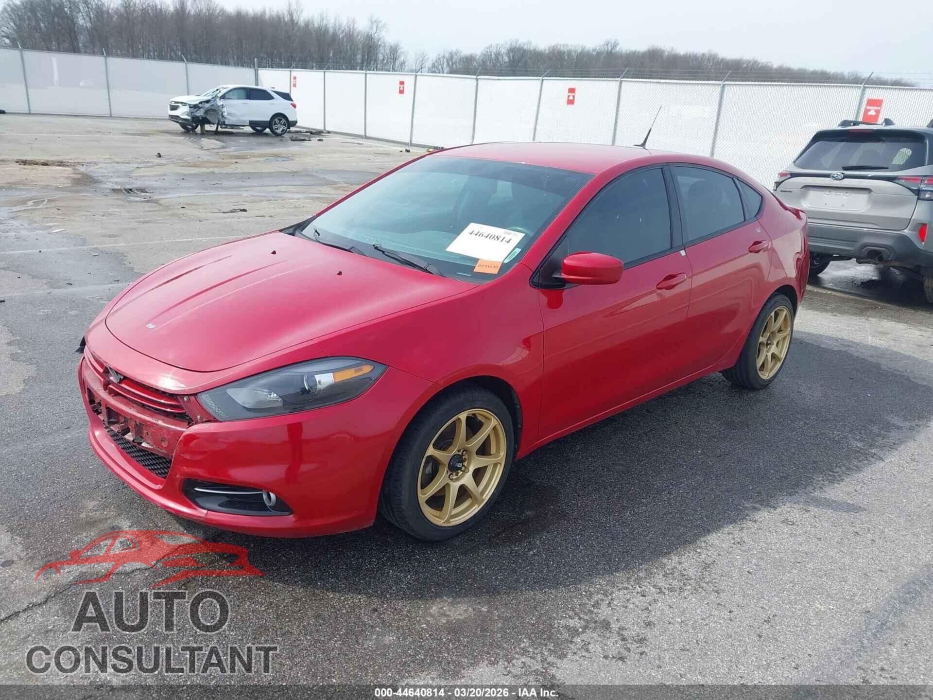 DODGE DART 2013 - 1C3CDFBH8DD641262