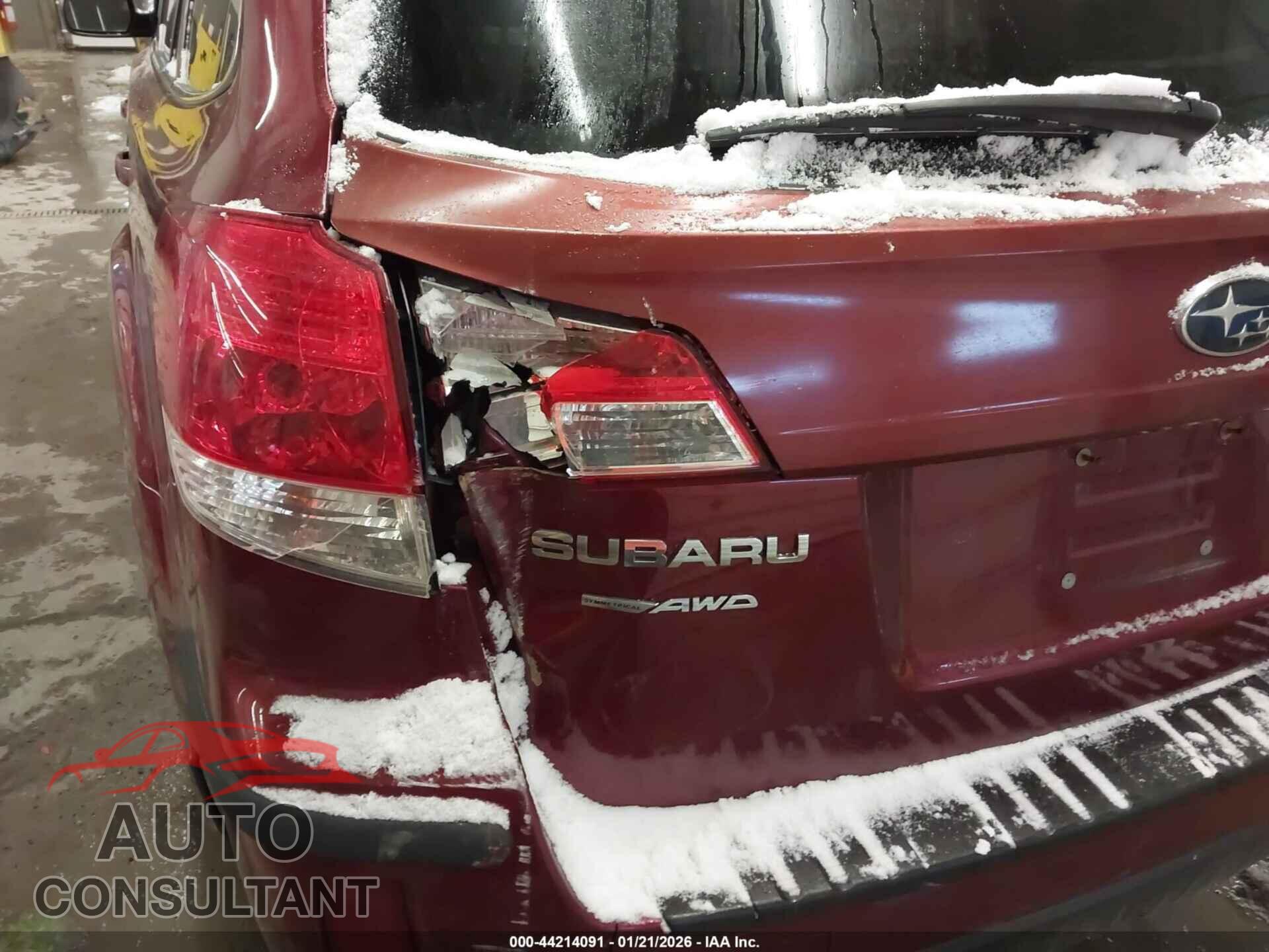SUBARU OUTBACK 2012 - 4S4BRBCC8C3246955