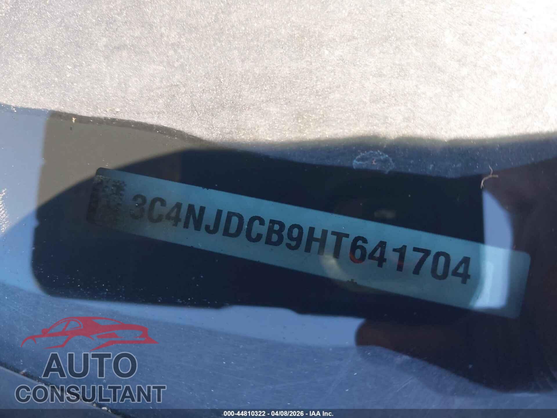JEEP NEW COMPASS 2017 - 3C4NJDCB9HT641704