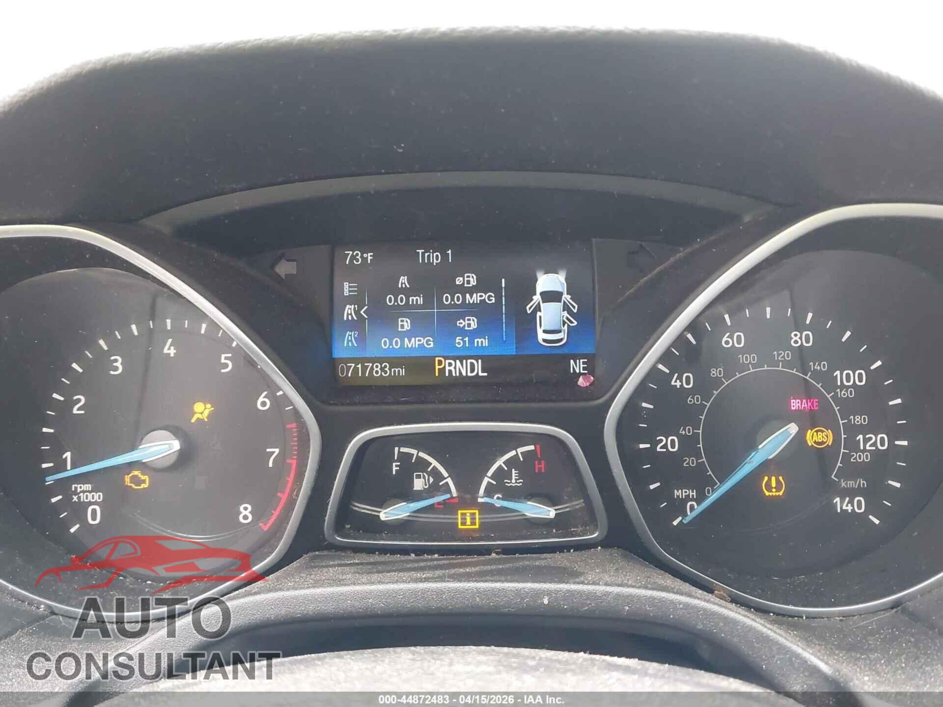 FORD FOCUS 2018 - 1FADP3F29JL321967