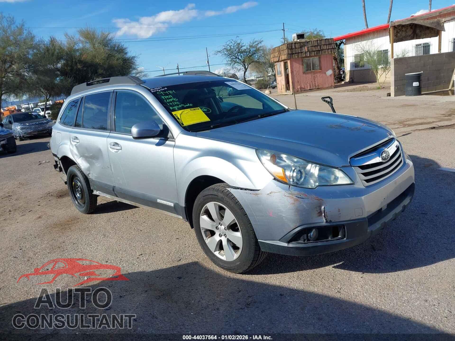 SUBARU OUTBACK 2012 - 4S4BRBBC6C3227516