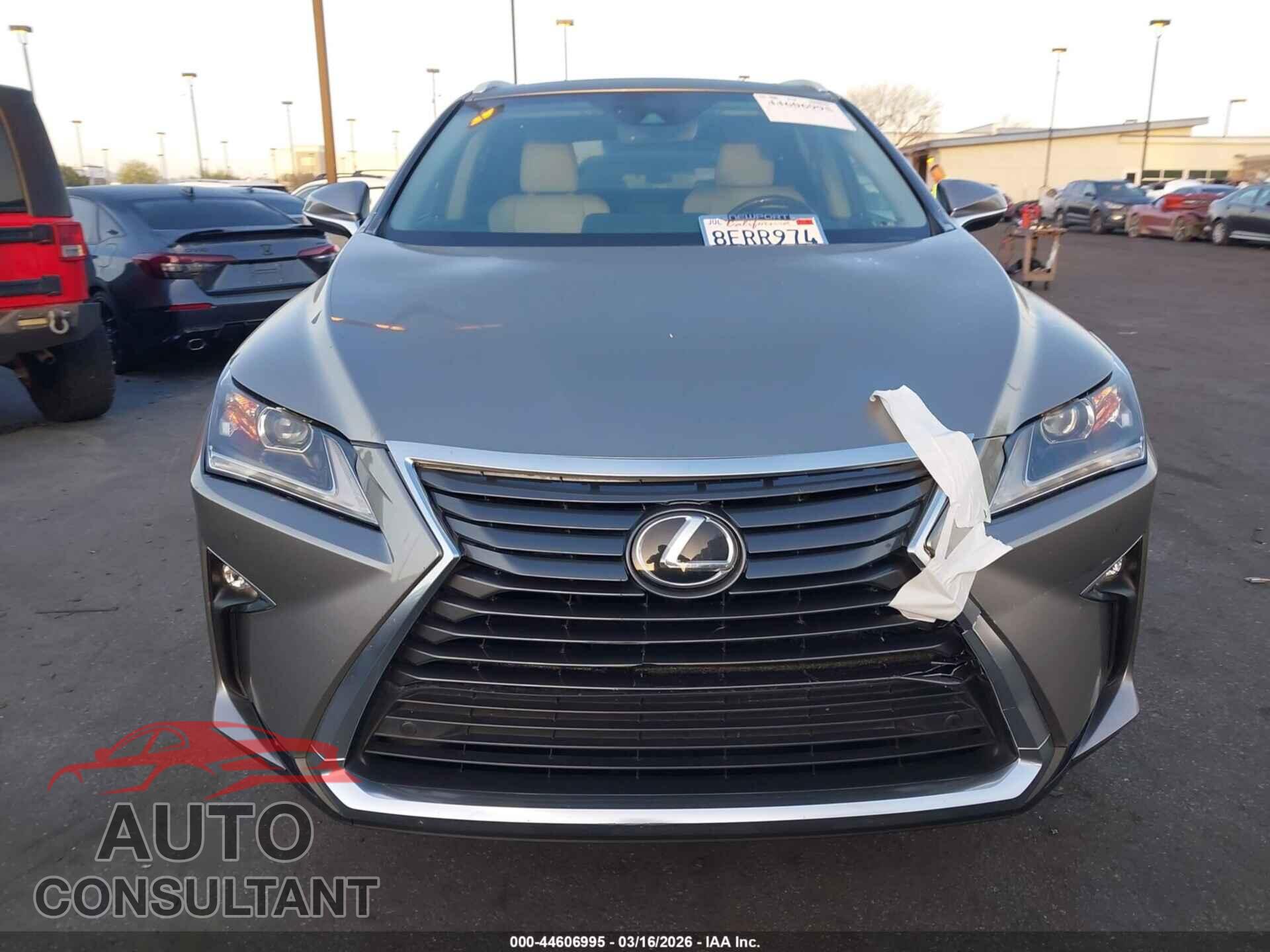 LEXUS RX 2018 - 2T2ZZMCA2JC104887