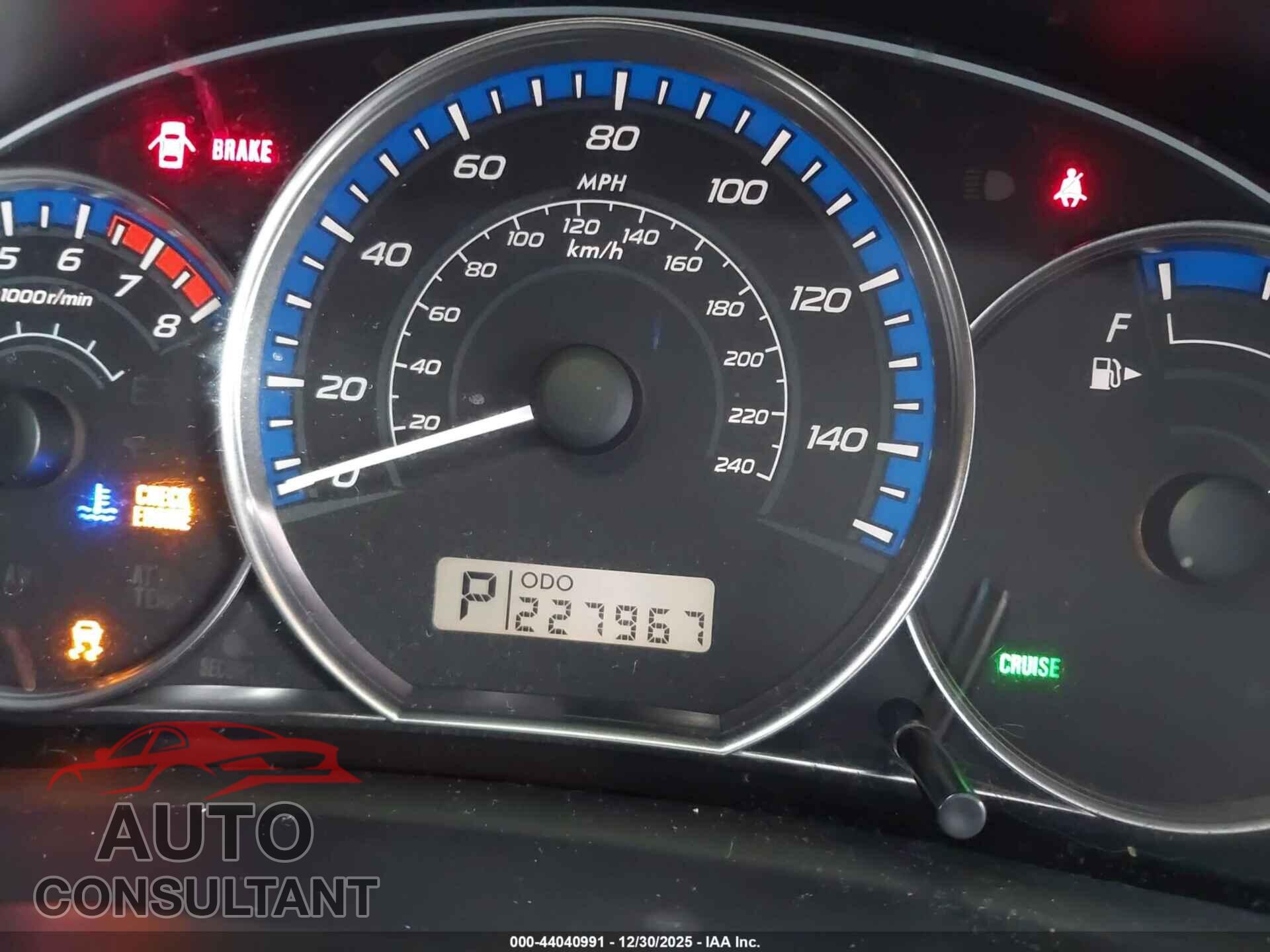 SUBARU FORESTER 2012 - JF2SHAEC9CH457861