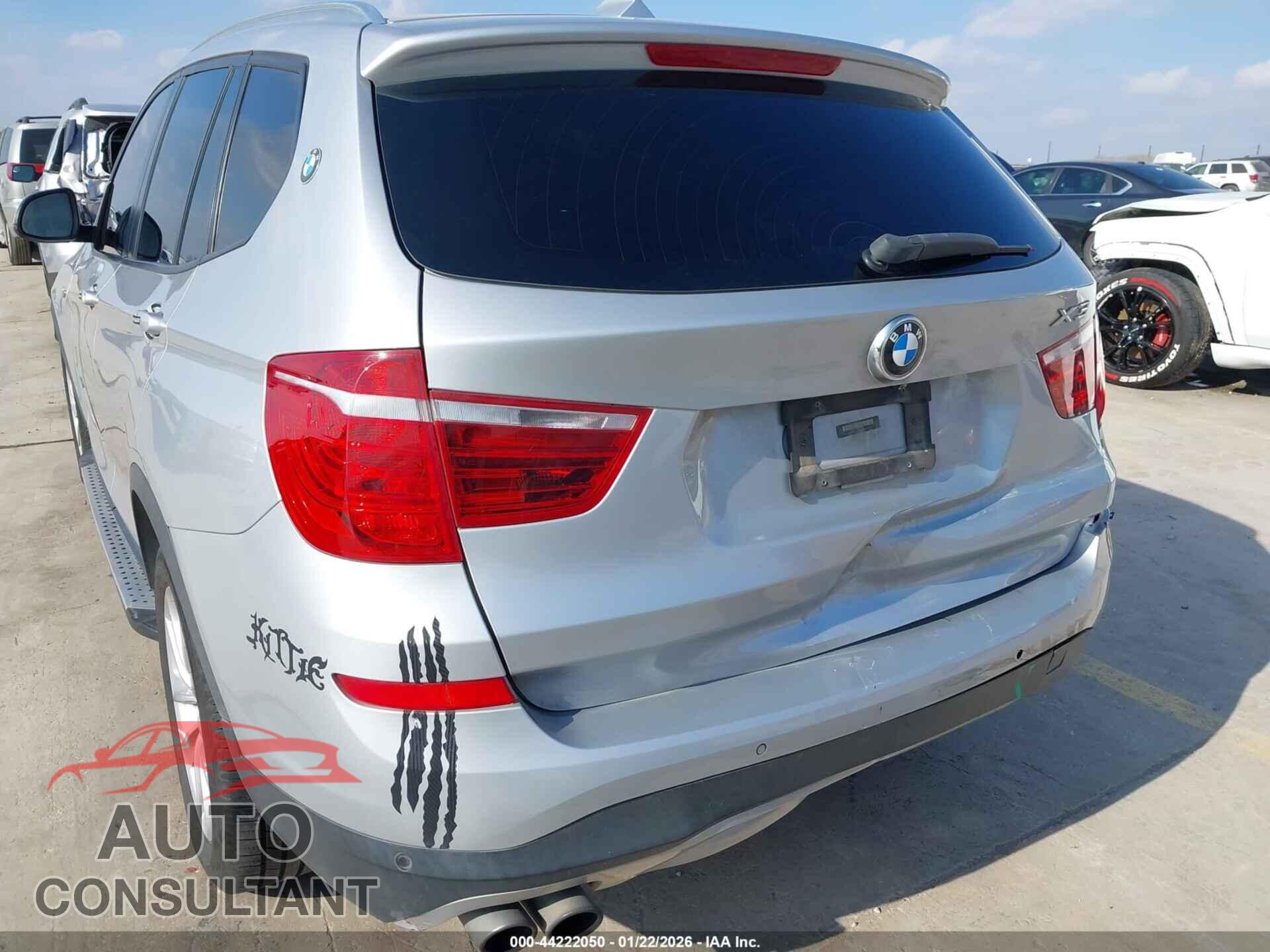 BMW X3 2016 - 5UXWX9C51G0D94377
