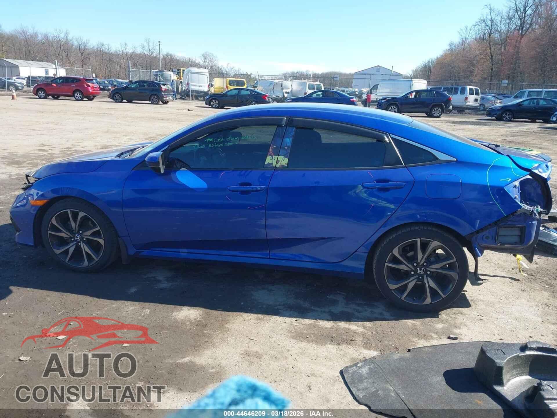 HONDA CIVIC 2019 - 2HGFC2F80KH583096