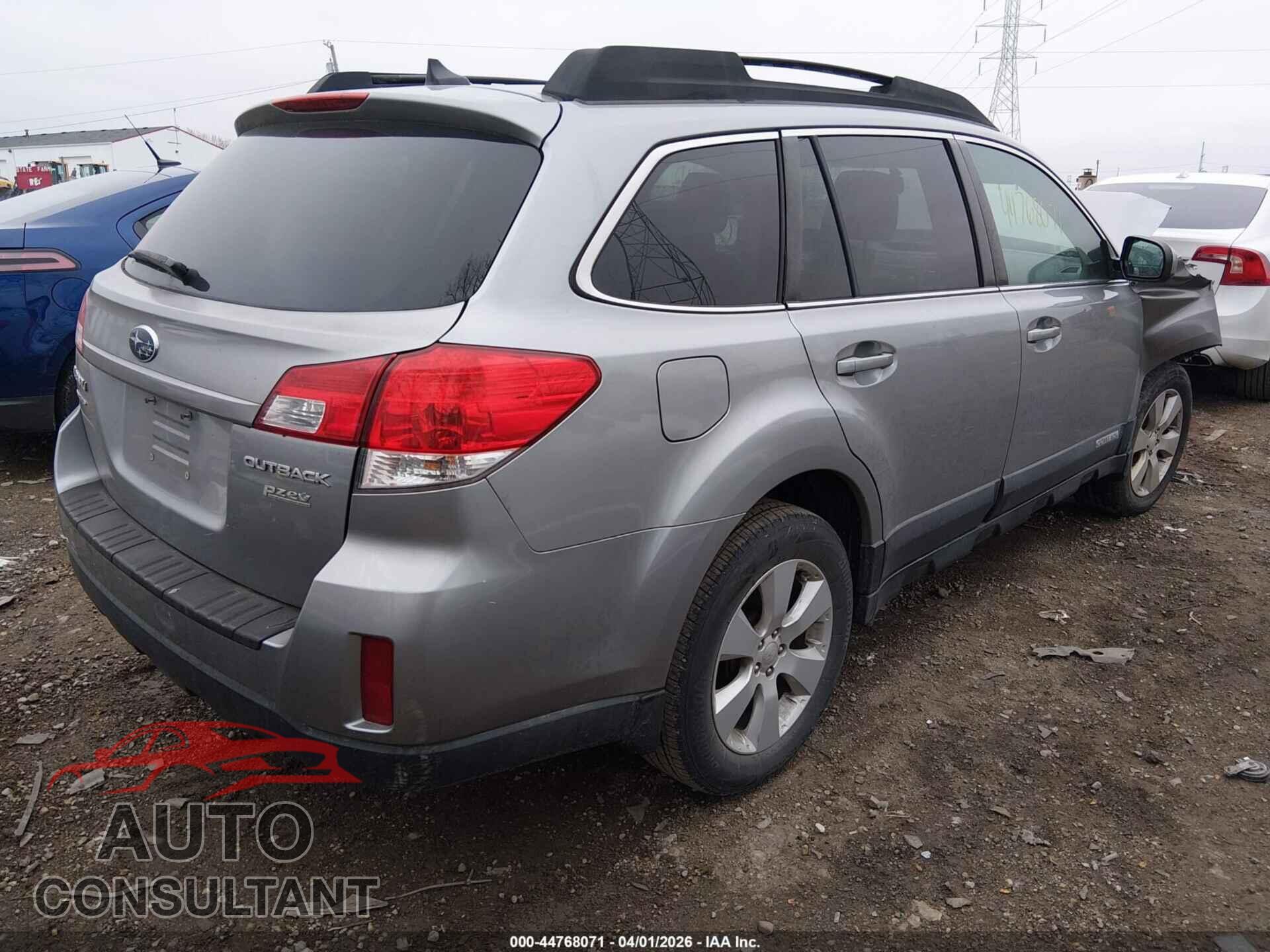 SUBARU OUTBACK 2011 - 4S4BRBKC9B3369082