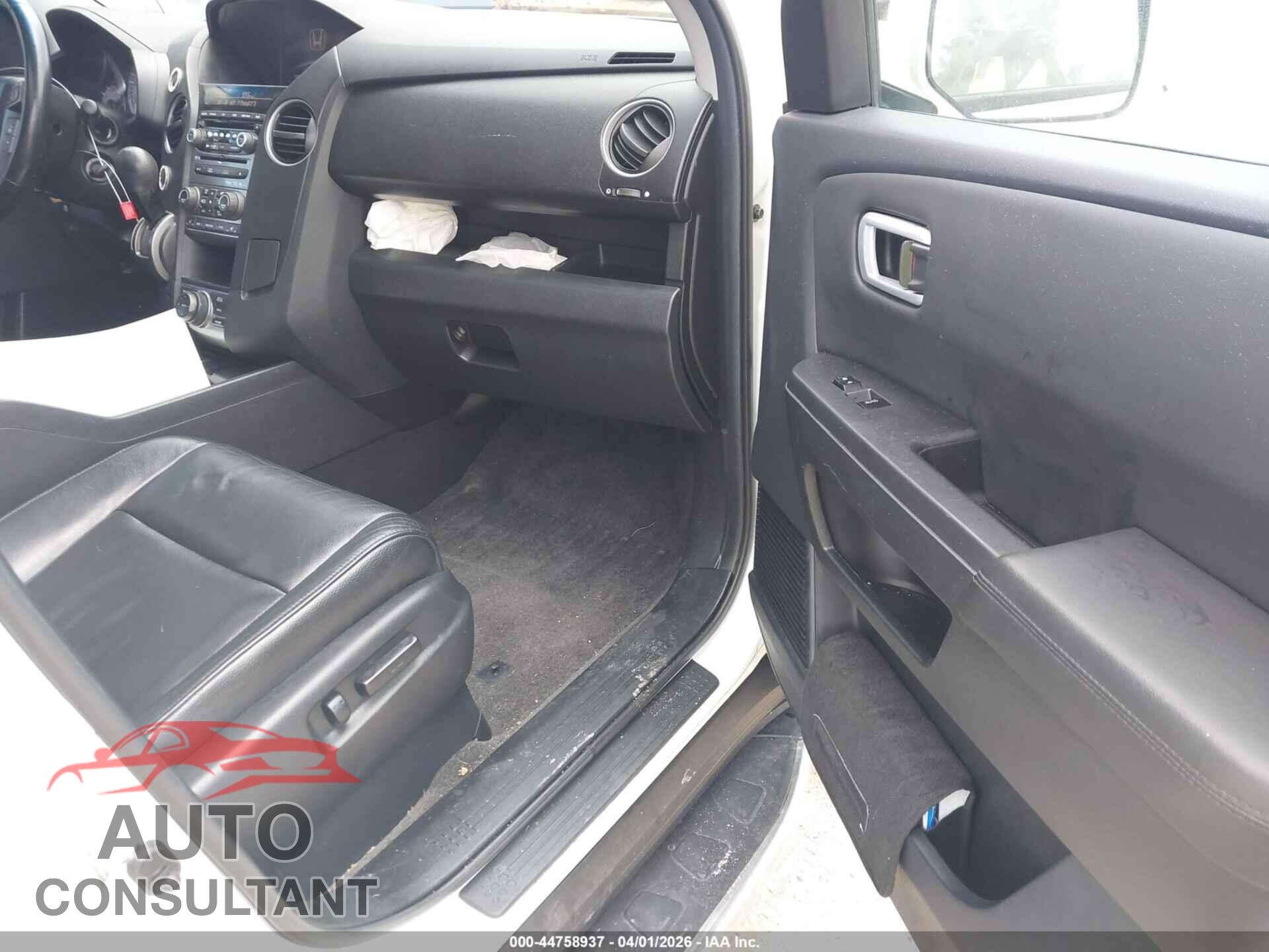 HONDA PILOT 2012 - 5FNYF4H91CB065599