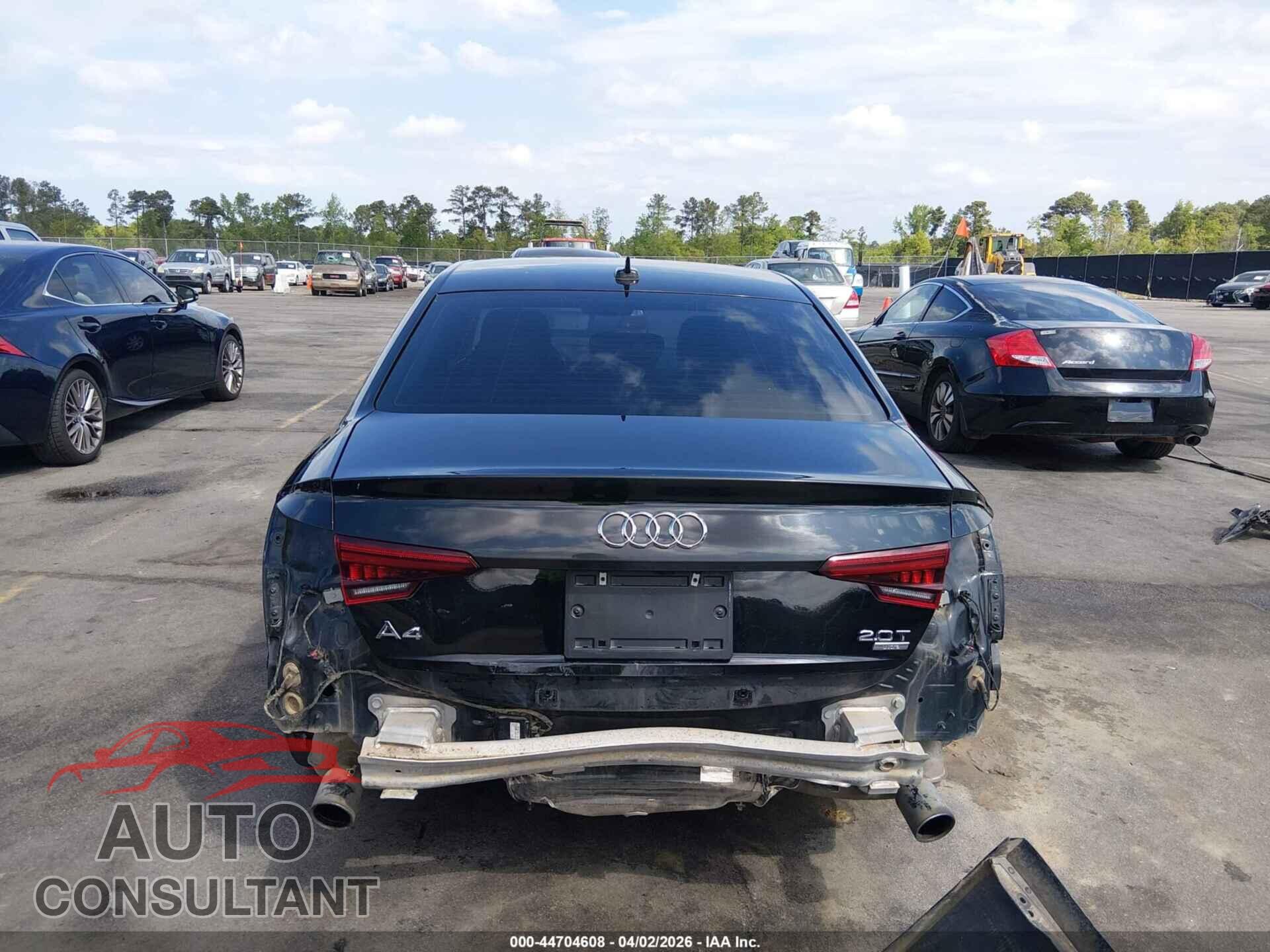 AUDI A4 2018 - WAULMAF42JA092786