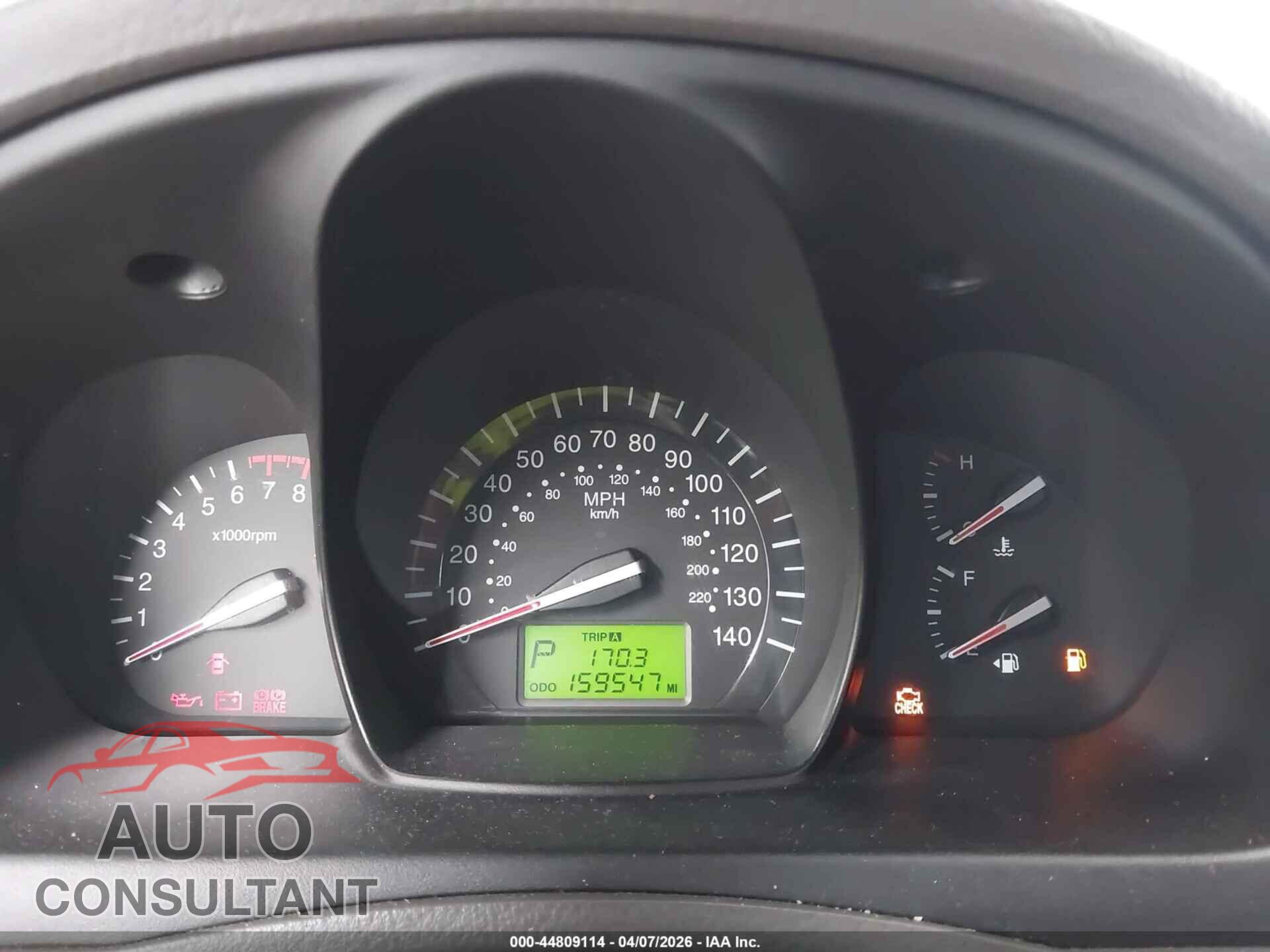 KIA SPECTRA 2009 - KNAFE221495606895