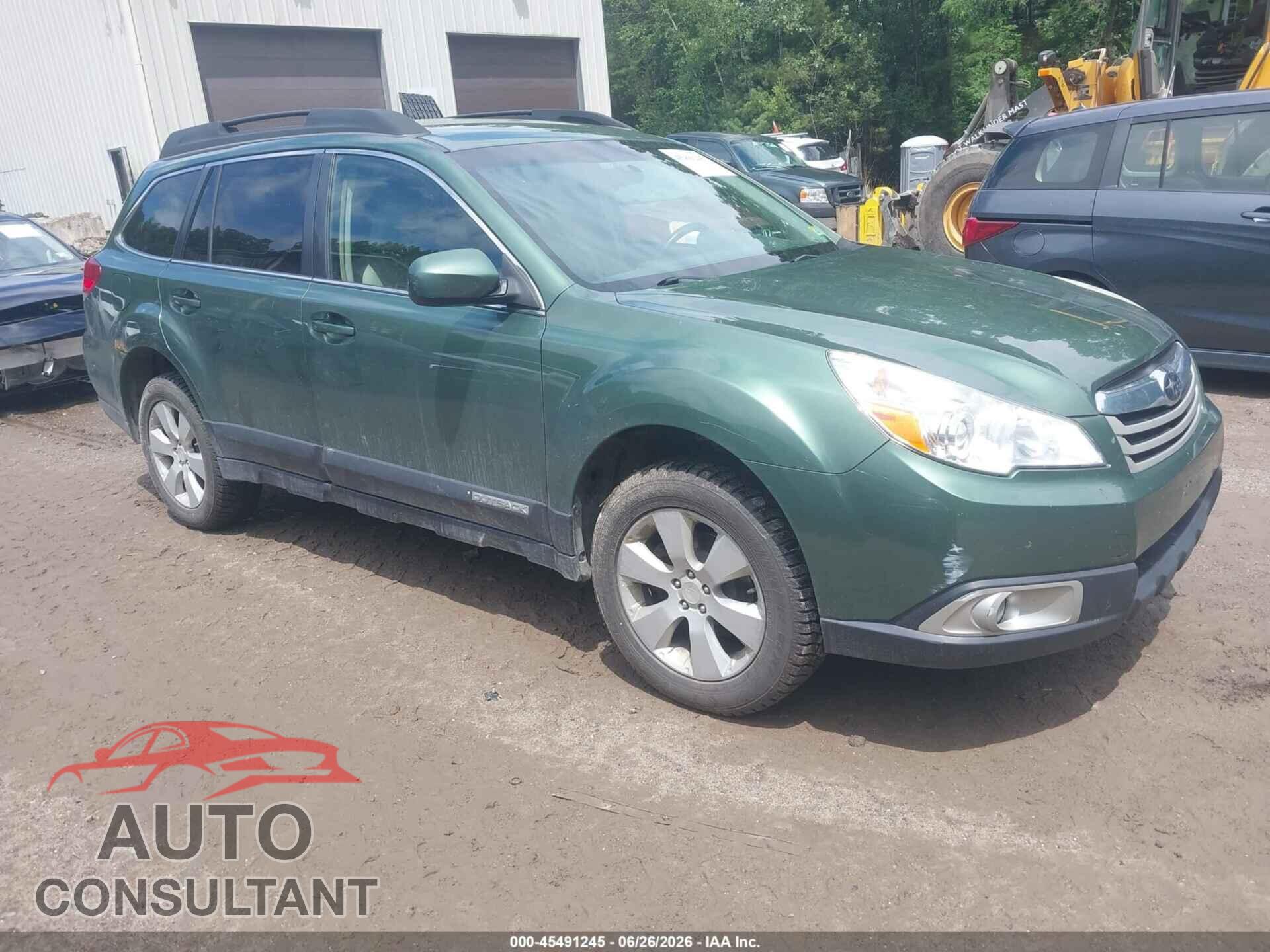 SUBARU OUTBACK 2012 - 4S4BRBCC4C3269830