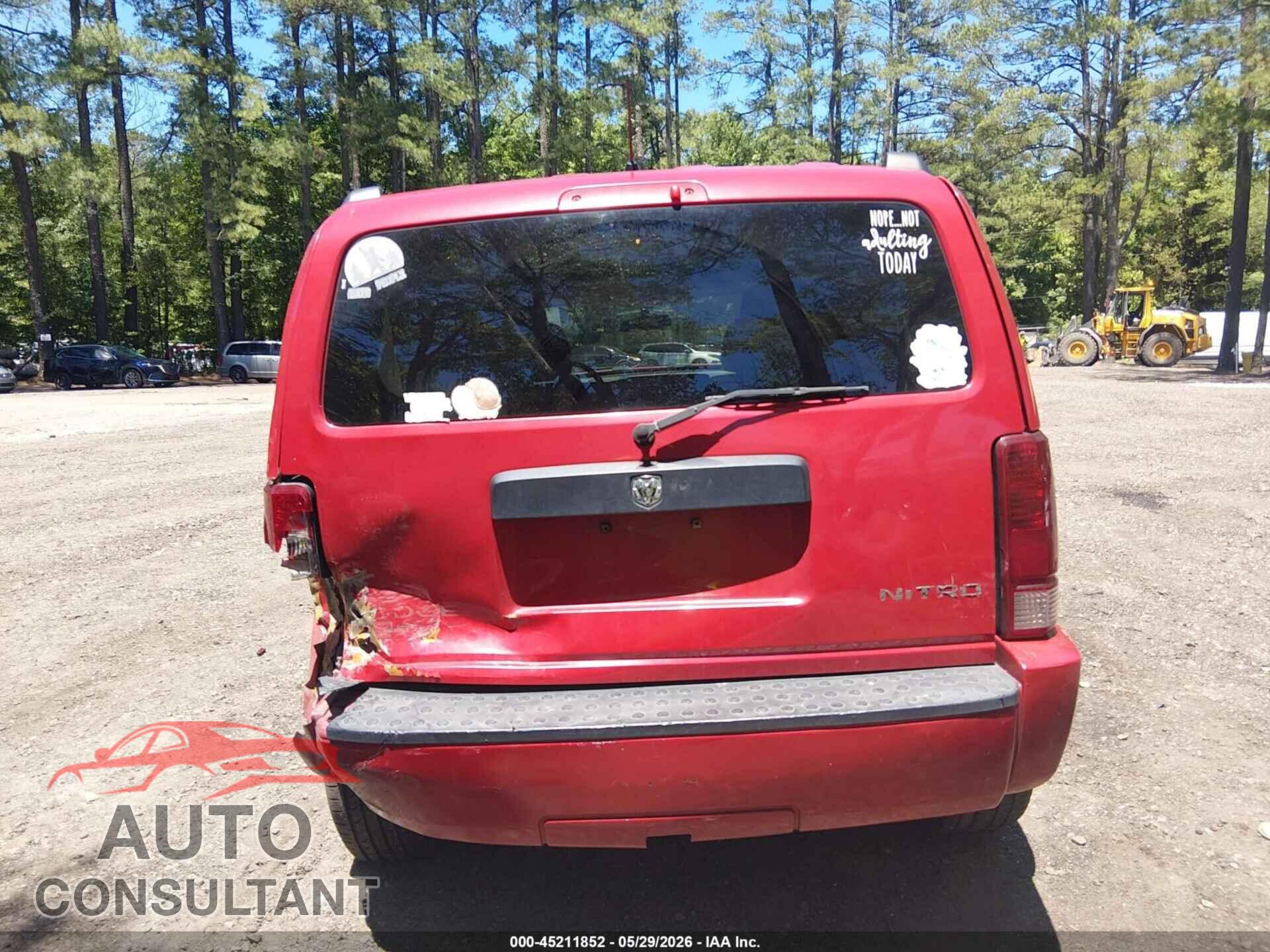 DODGE NITRO 2011 - 1D4PU4GK0BW603390